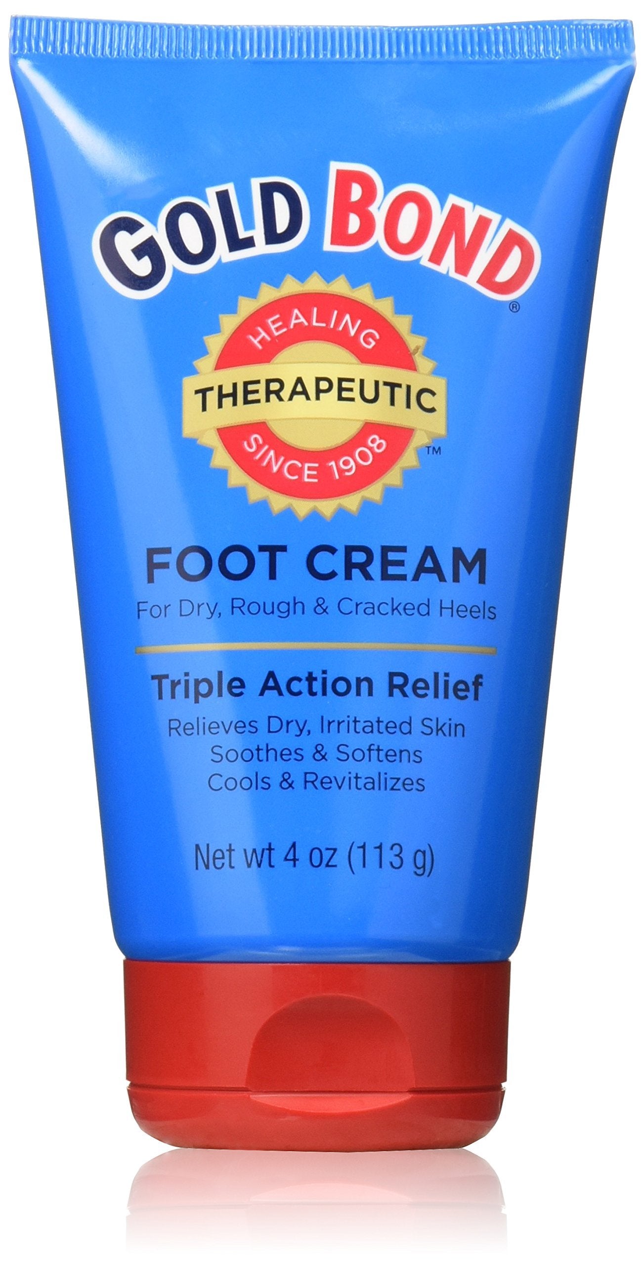 Gold Bond Foot Cream Triple Action 4 Ounce (2 Pack)