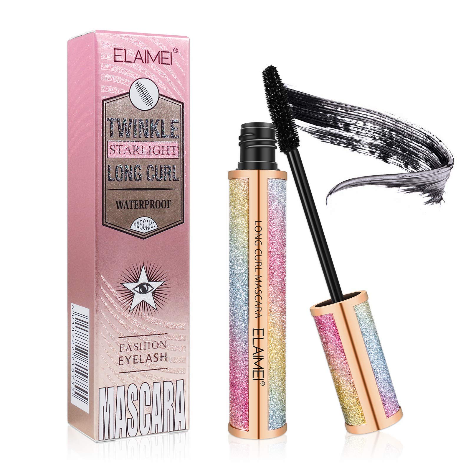 Black Thrive Mascara Waterproof, Tubing Mascara, Intense Length Luxury Beauty Big Eye, Volume & Definition, No Smudging, No Clum