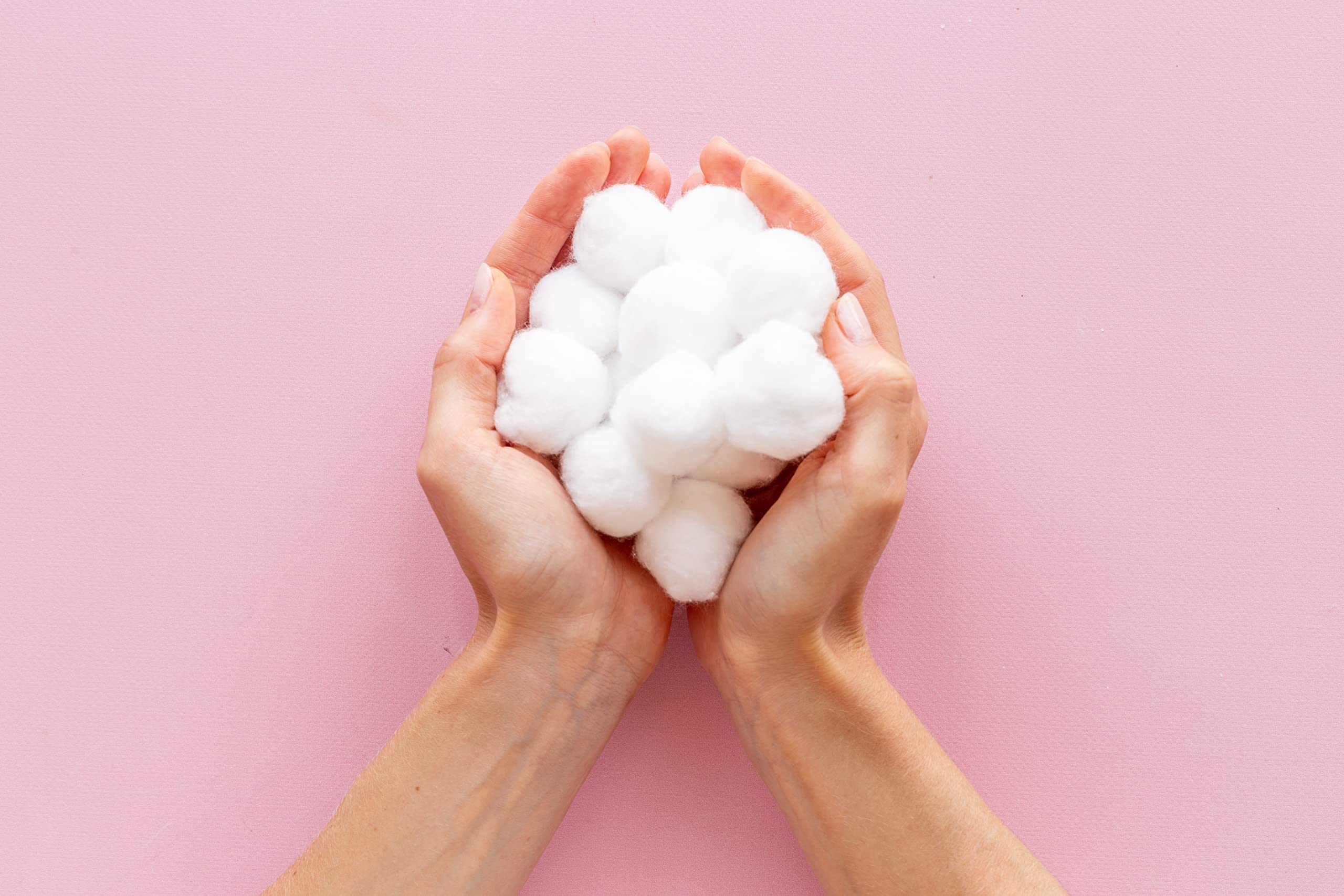 DecorRack 3000 Mini cotton Balls for Make-Up, Nail Polish Removal, Nail Salons, Multi-Purpose, Made from 100% Natural cotton, So