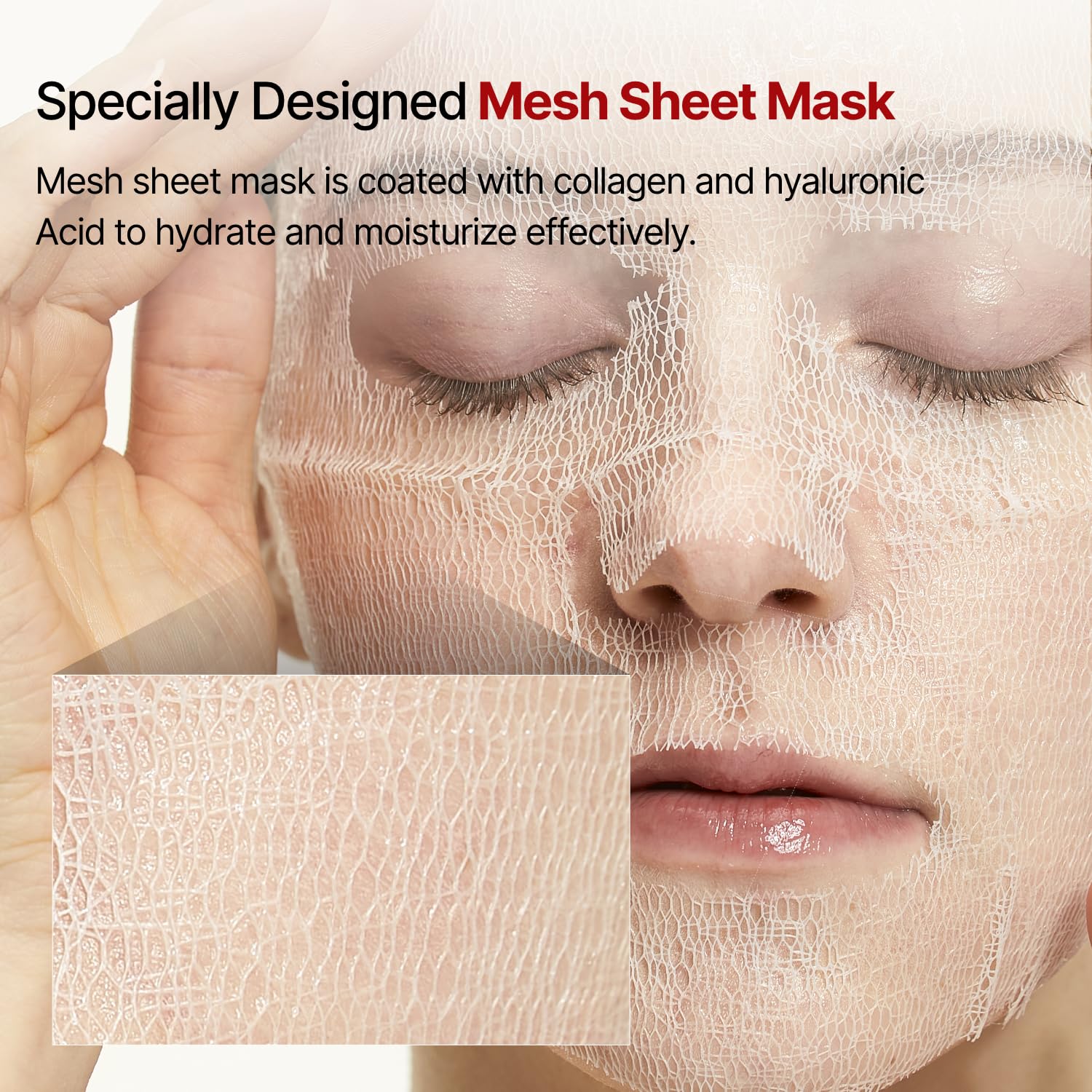 Meditherapy Wrinkle-Fit Mask (7Ea), Collagen Mask, Hydrating, Lifting Sagging Skin, Improving Elasticity, Hyaluronic Acid, Glass