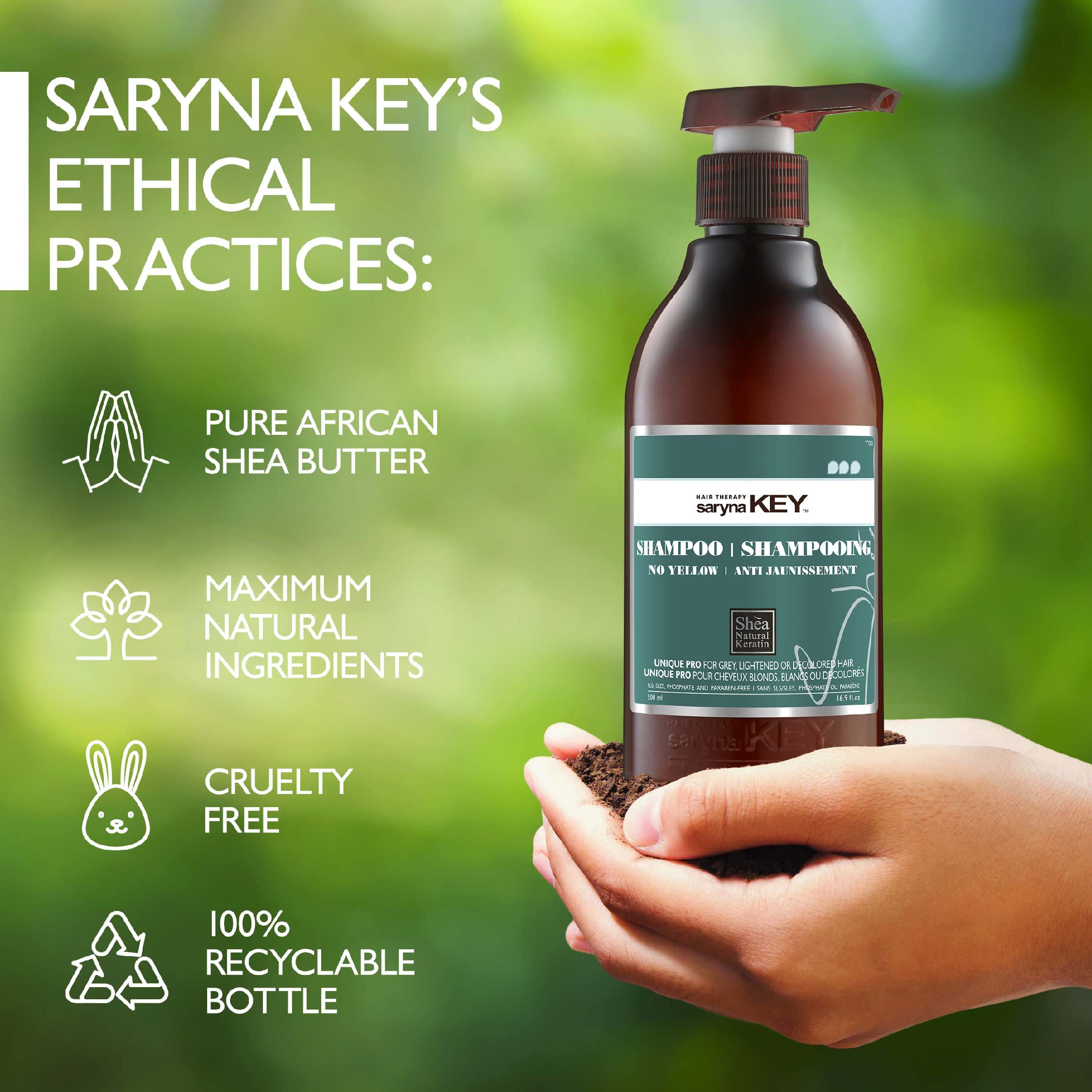 SARYNA KEY No-Yellow Shampoo (500ml/16.9oz)