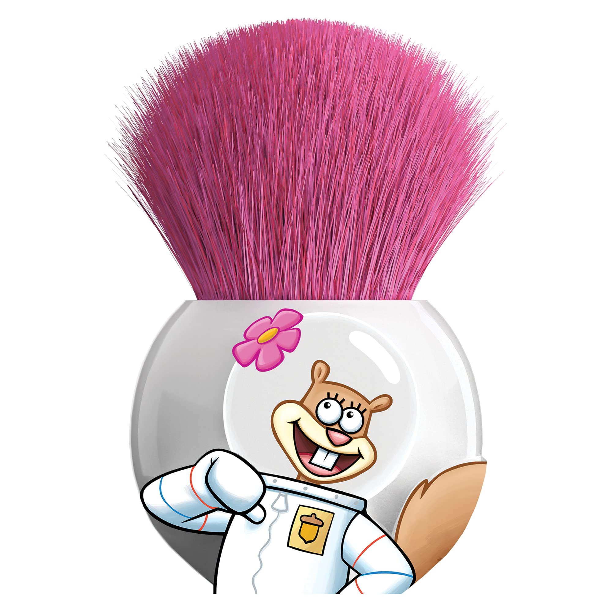 wet n wild 1114237, Round Kabuki Brush SpongeBob Squarepants Makeup Tools Cheeks Round Foundation Brush, Sandy
