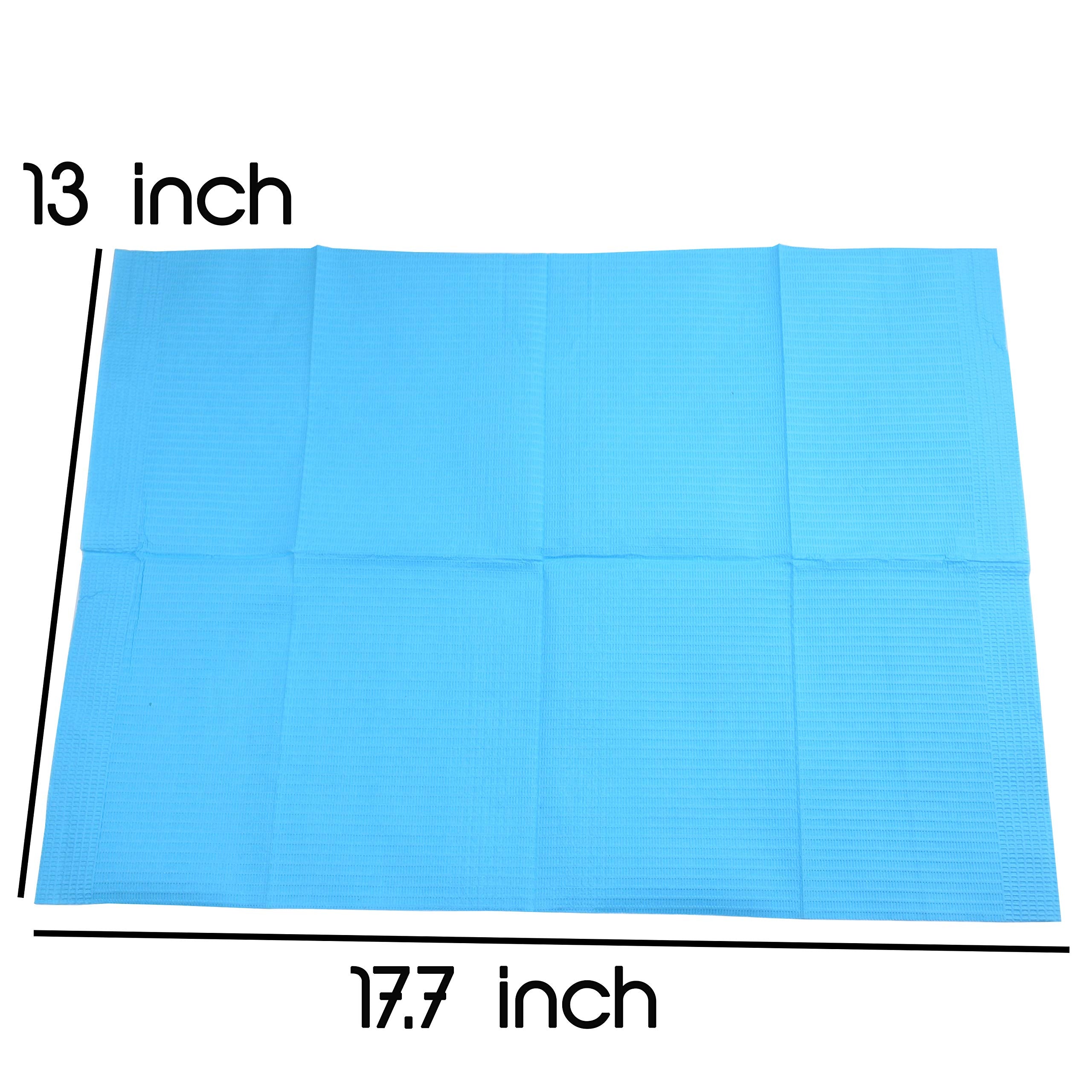 AebDerp 125Pcs Disposable Nail Art Tattoo Paper Towels Table Mat, 3-Ply Waterproof Tattoo Bibs Sheets Nail Desk Mat, Tattooing T