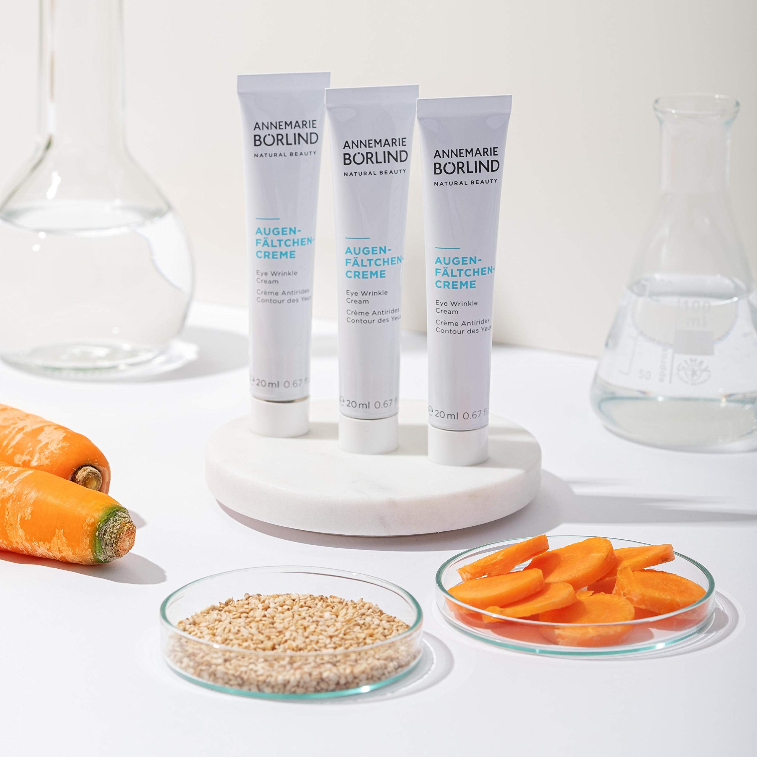 Annemarie Brlind - Eye Wrinkle Cream - Natural Vitamin C + E Anti Aging Eye Cream For Smoothed, Brighter, And Plump Skin With Ne