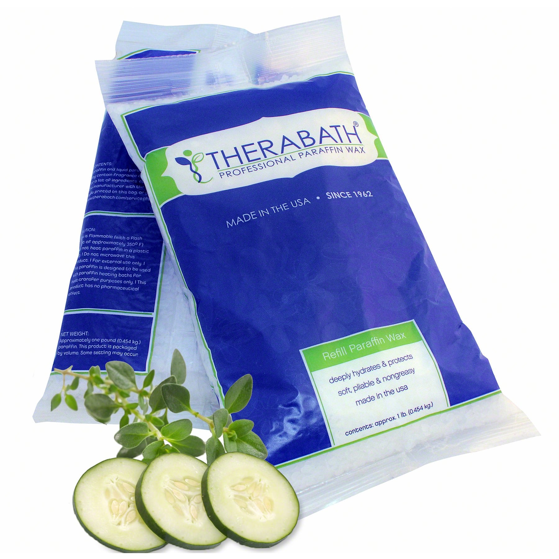 Therabath Paraffin Wax Refill - Use To Relieve Arthritis Pain And Stiff Muscles - Deeply Hydrates And Protects - 6 Lbs Cucumber