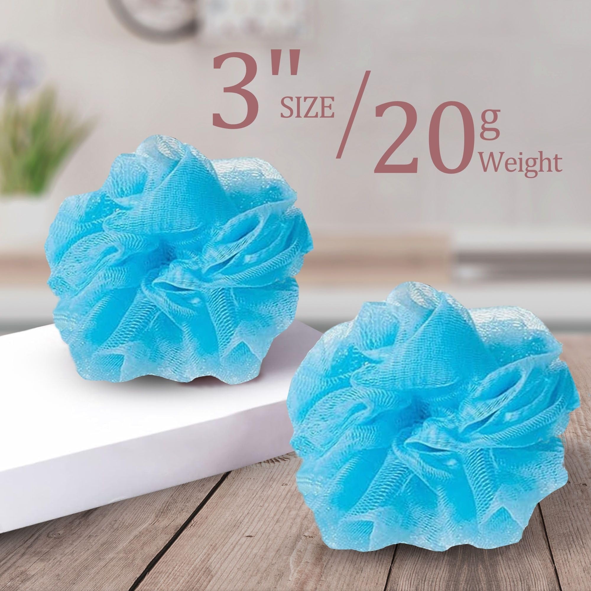Loofah Lord 12 Blue Bath Or Shower Sponge Loofahs Pouf Mesh Wholesale Bulk Lot