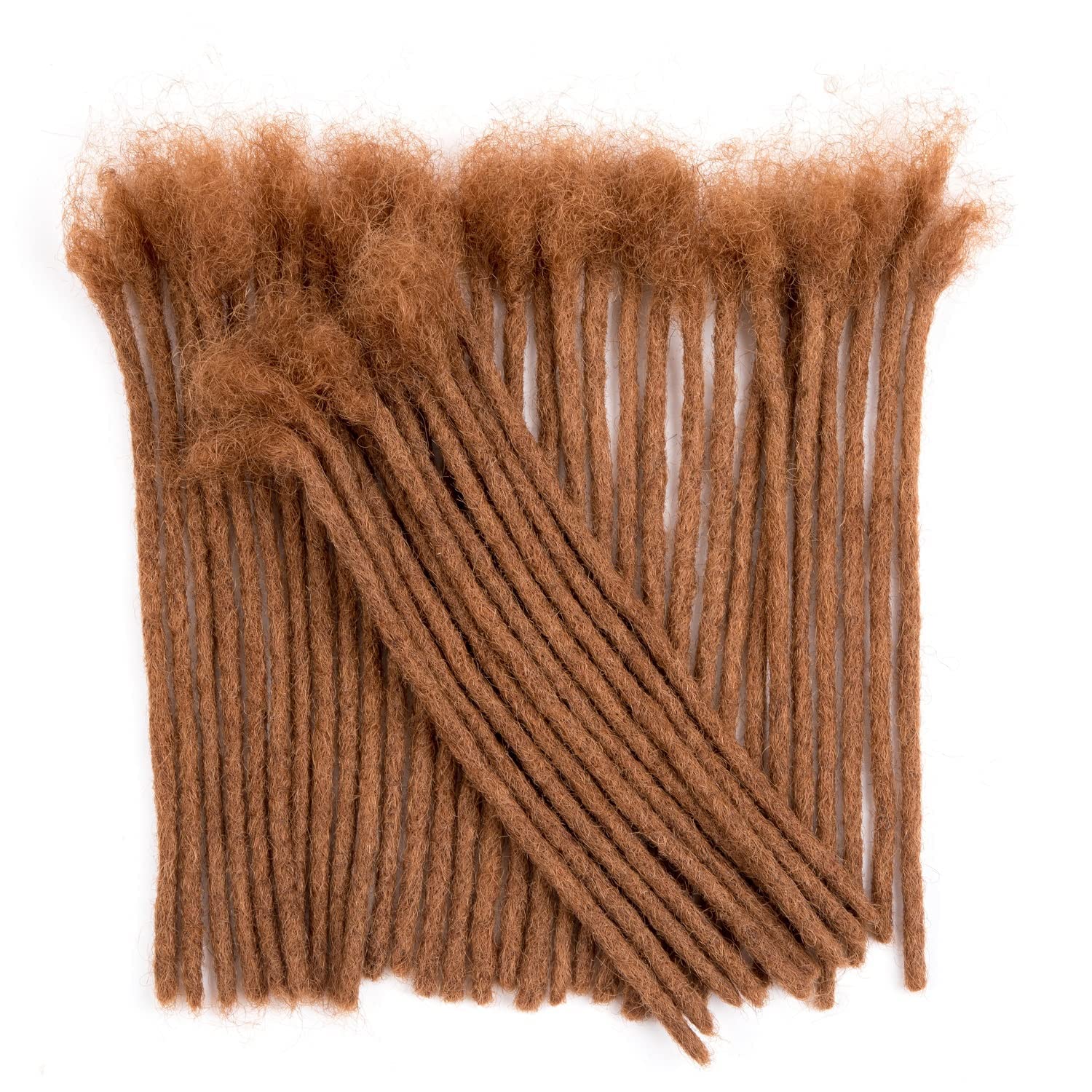 Teresa Small 0.4Cm And Medium 0.8Cm Width 100% Human Hair Dreadlock Extensions For Men/Women/Kids Permanent Dread Locs Human Hai