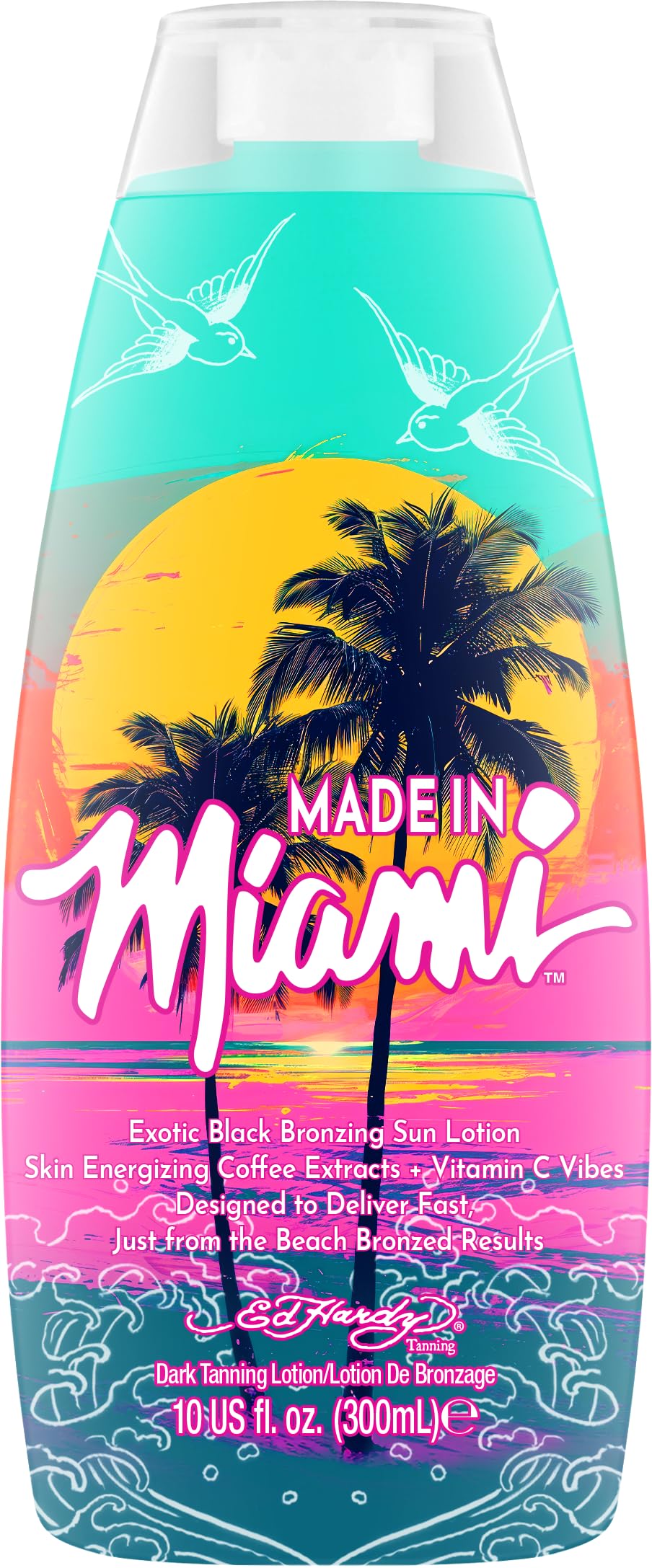 Ed Hardy Tanning Made In Miami  Dark Tanning Lotion