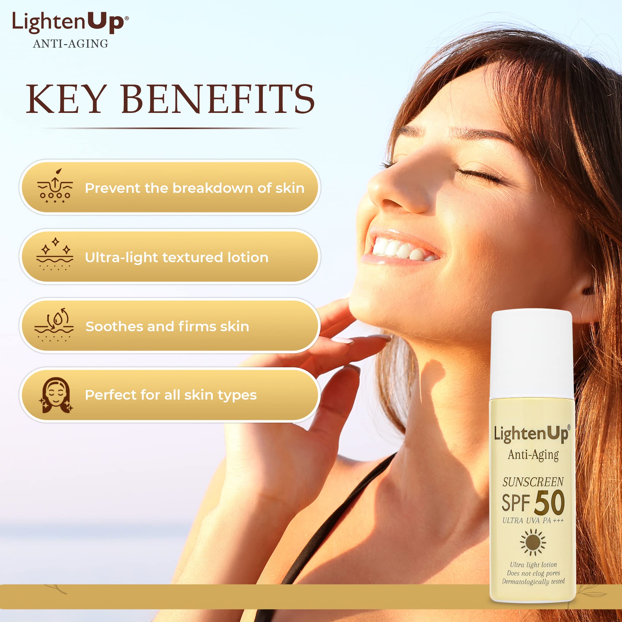 Lightenup Anti-Aging Sunscreen Spf 50
