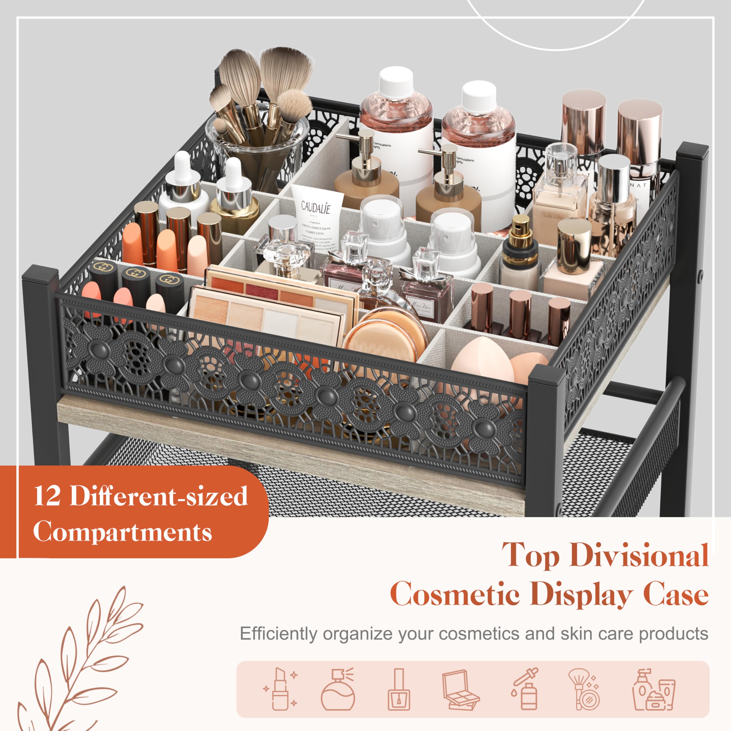 Makeup Organizer, Large Skincare Organizers, Make Up Organizers For Vanity, Makeup Storage Cosmetic Organizer With Drawer, Bathr