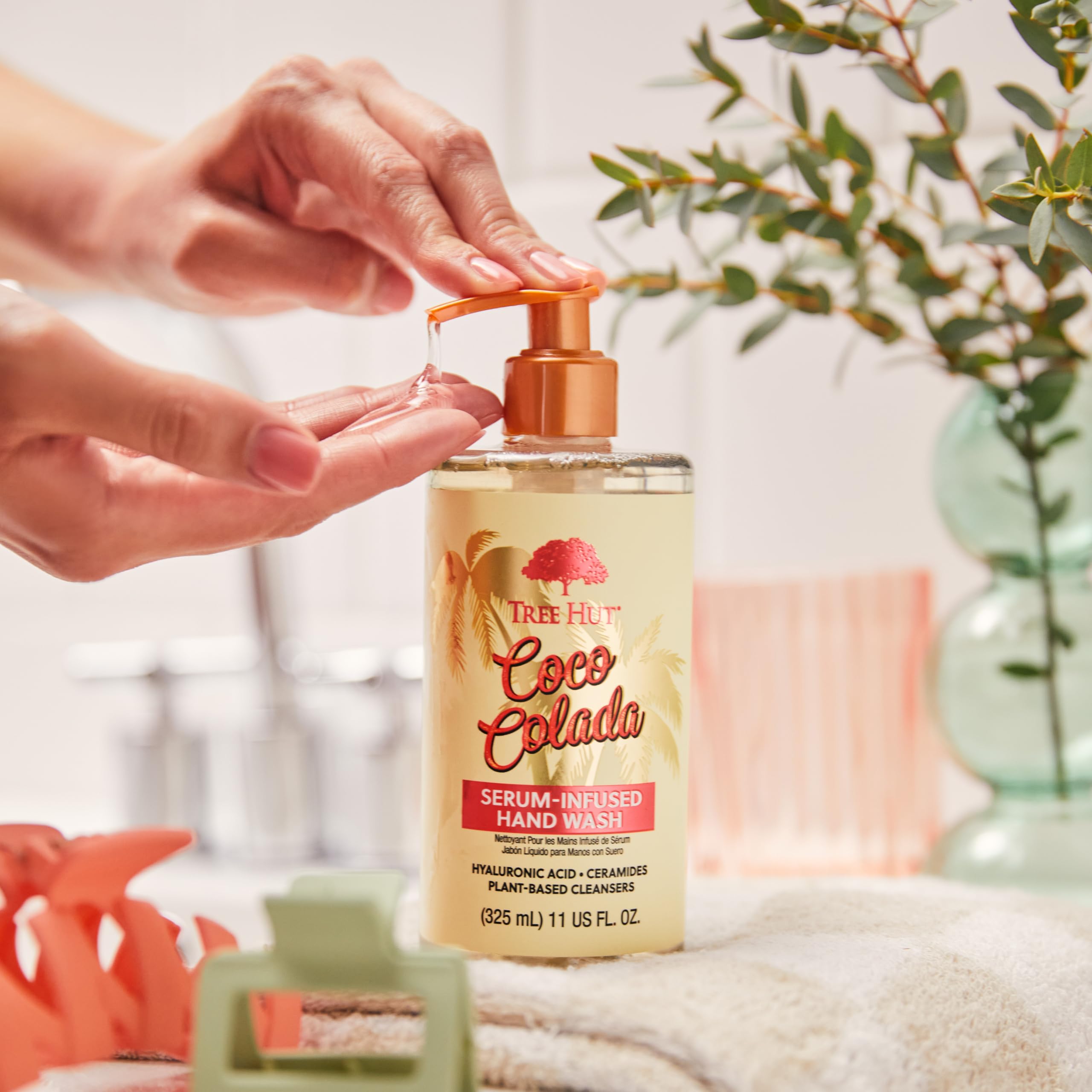 Tree Hut Coco Colada Serum Infused Hand Wash | Nourish & Hydrate Hands with Strengthening Skin Care | Long Lasting Scent | Clean