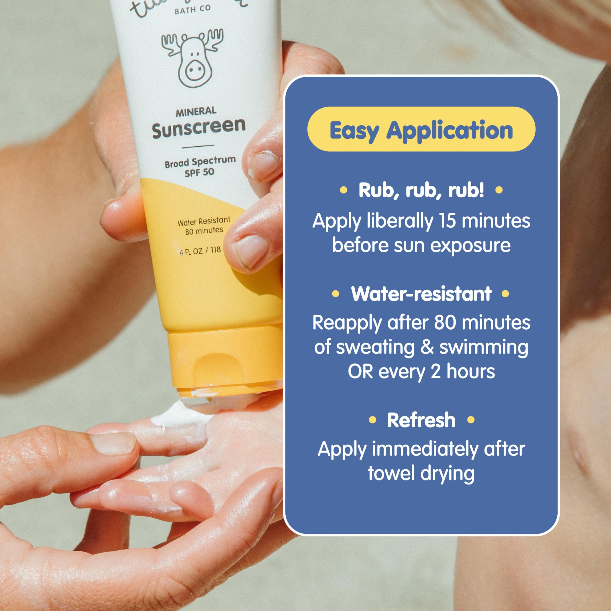 Tubby Todd Face and Body Mineral Sunscreen Kit for Baby, Toddler and Kids - Sunscreen 4 Fl Oz and Sunstick 0.5 Oz Duo Bundle - F