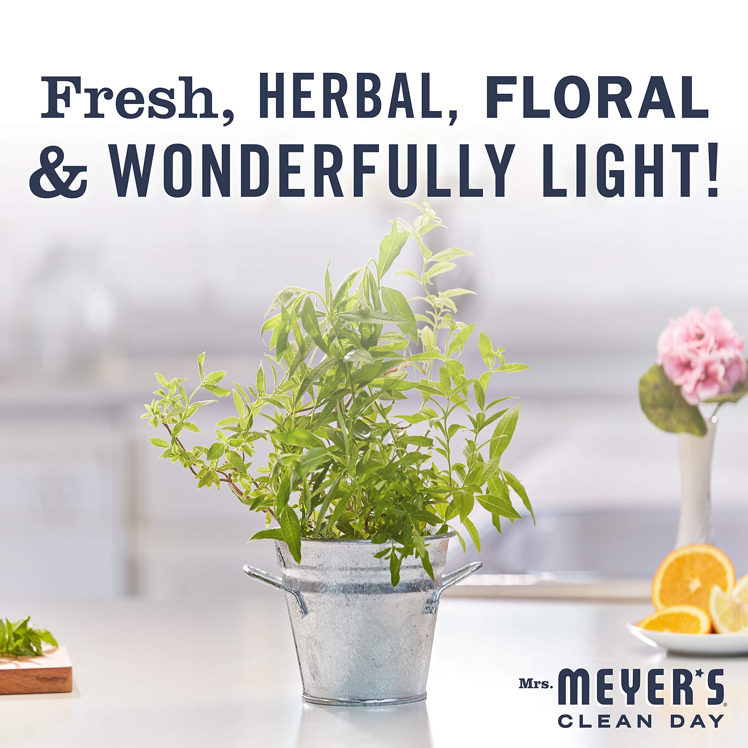 Mrs. Meyers Cleanday Liquid Hand Soap Refill, Lemon Verbena, 33 Fluid Ounce