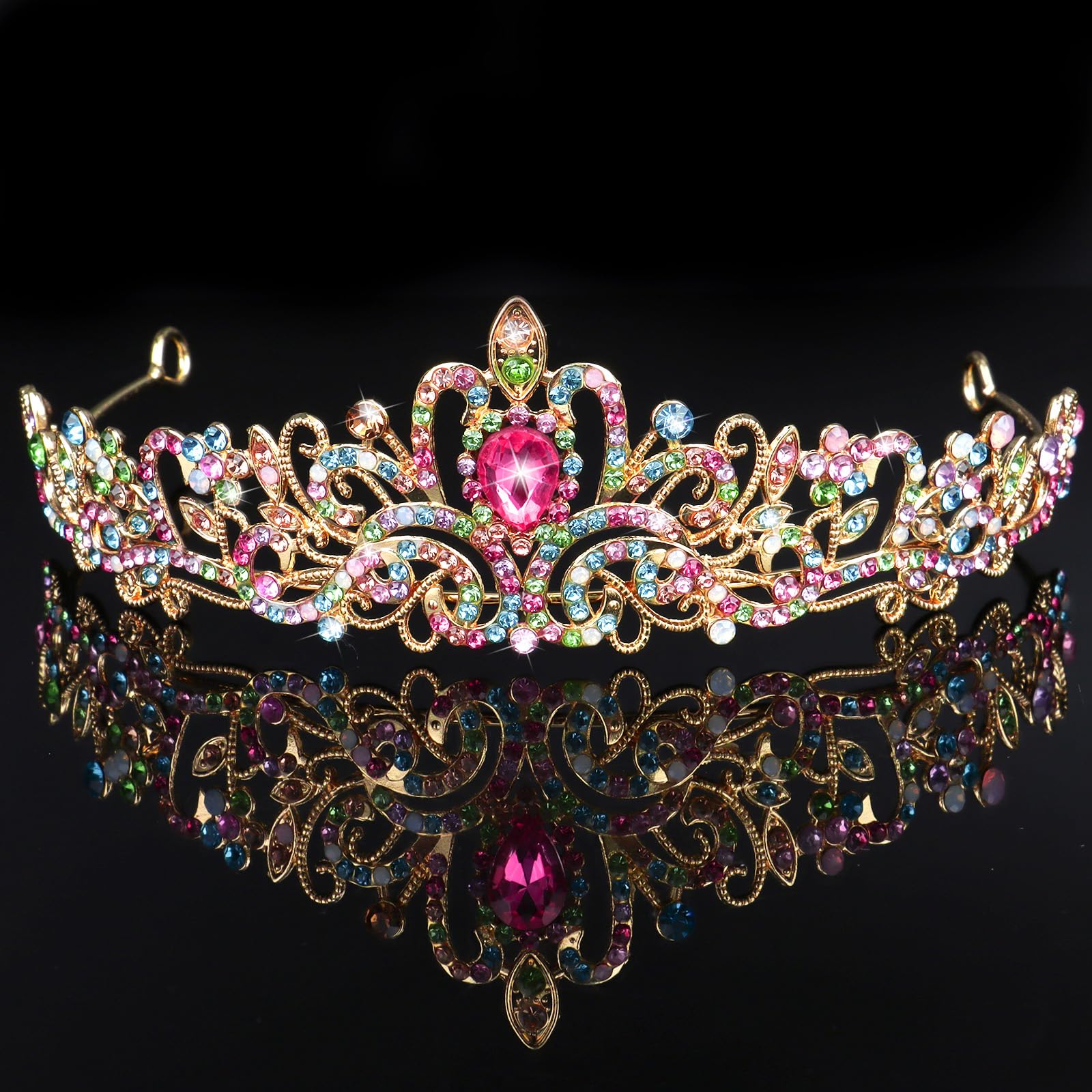 CIEHER Birthday Girl Sash and Crown Tiara Sashes for Women Girls Decorations Gifts