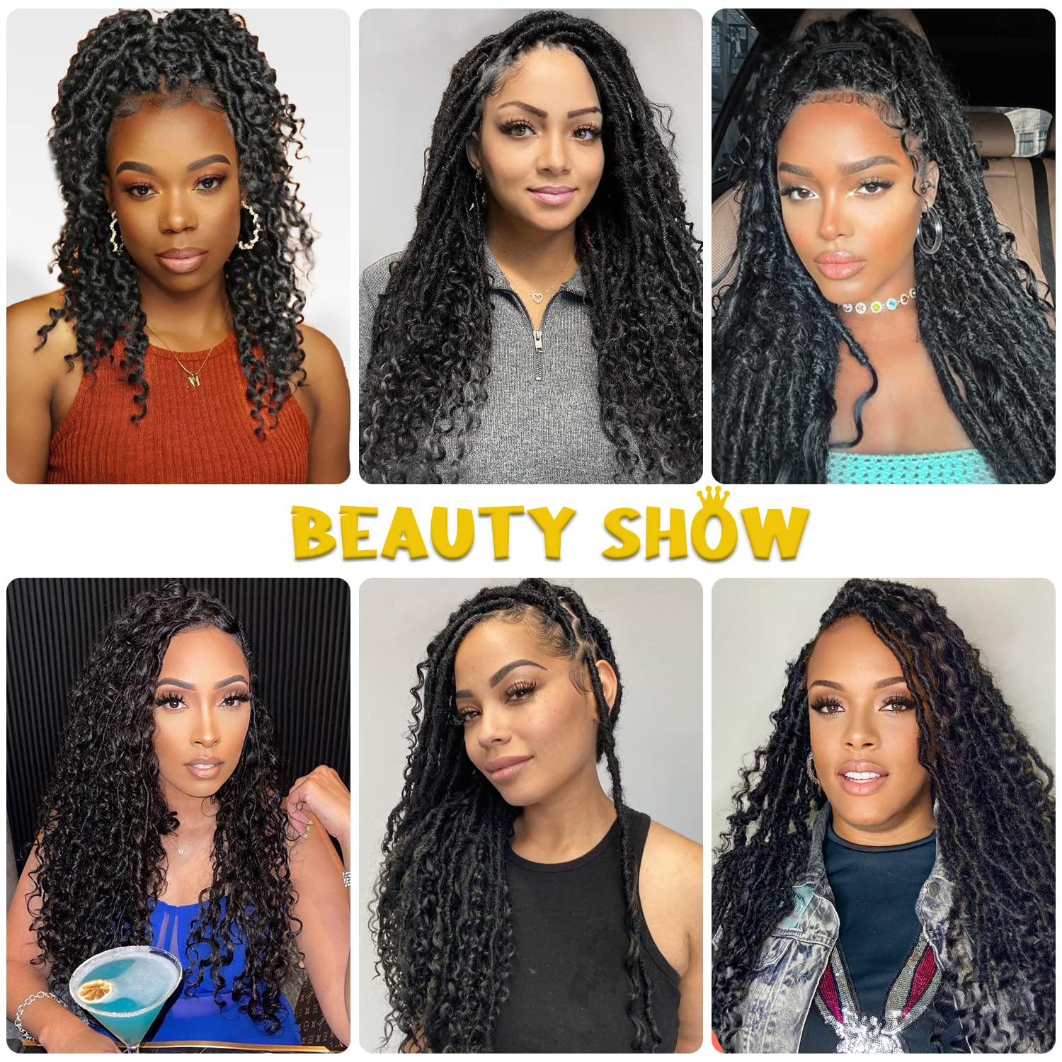 Violet Goddess Locs Crochet Hair 6 Packs Faux Locs Crochet Hair For Black Women Boho Bohemian Locs Crochet Hair Soft Crochet Loc