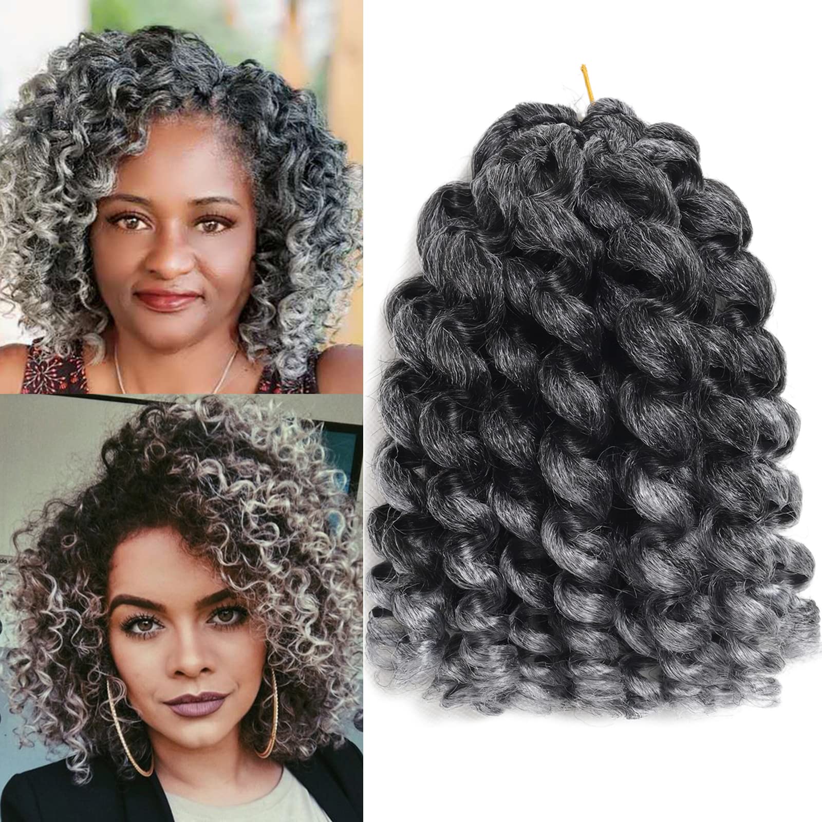 5 Packs Jamaican Bouncecrochet Hair 2X Ringlet Wand curl 8 inch Synthetic crochet Hair Extensions crochet Braiding Hair 100 Root