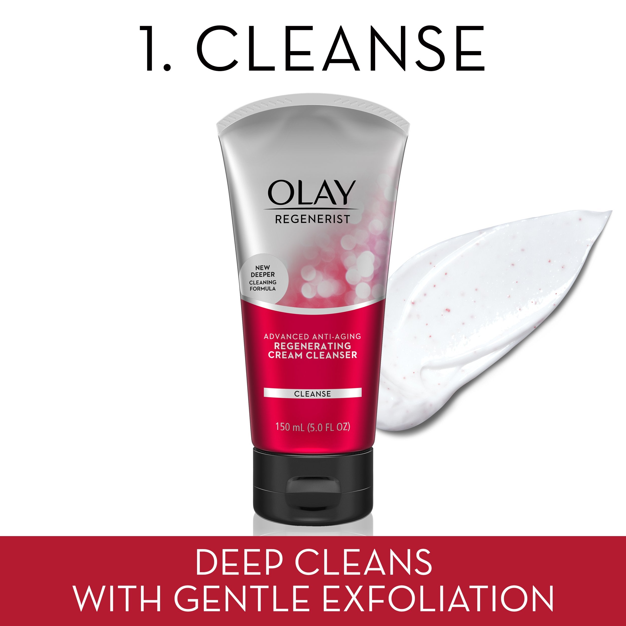 Face Wash by Olay Anti-Aging Skincare Kit with Regenerist Cleanser, Moisturizer & Eye Cream
