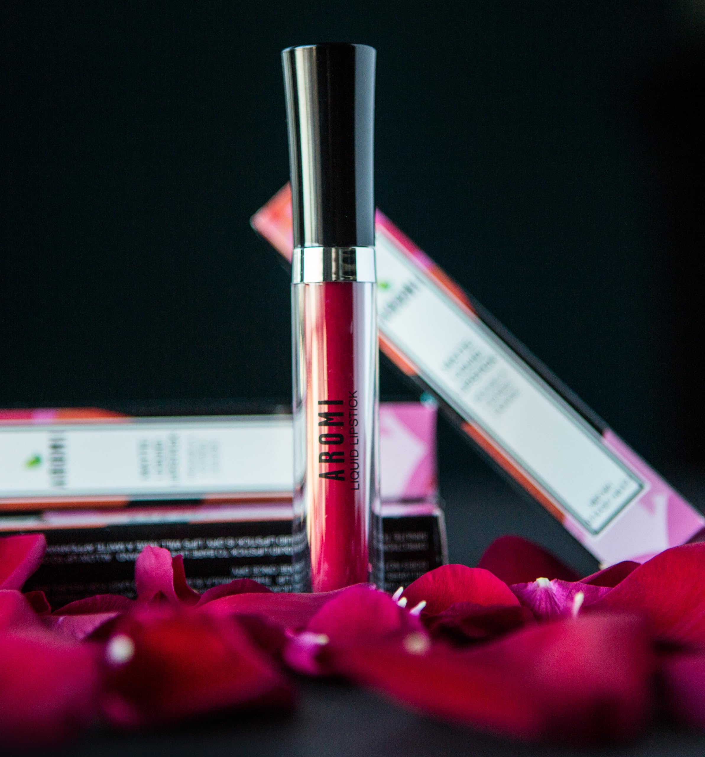 Aromi Matte Liquid Lipstick | Bright Magenta Red Lip Color, Long-Lasting, Transfer And Smudge Proof, Waterproof, Paraben, Phthal