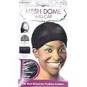 Donna Collection Mesh Dome Wig Cap, Black