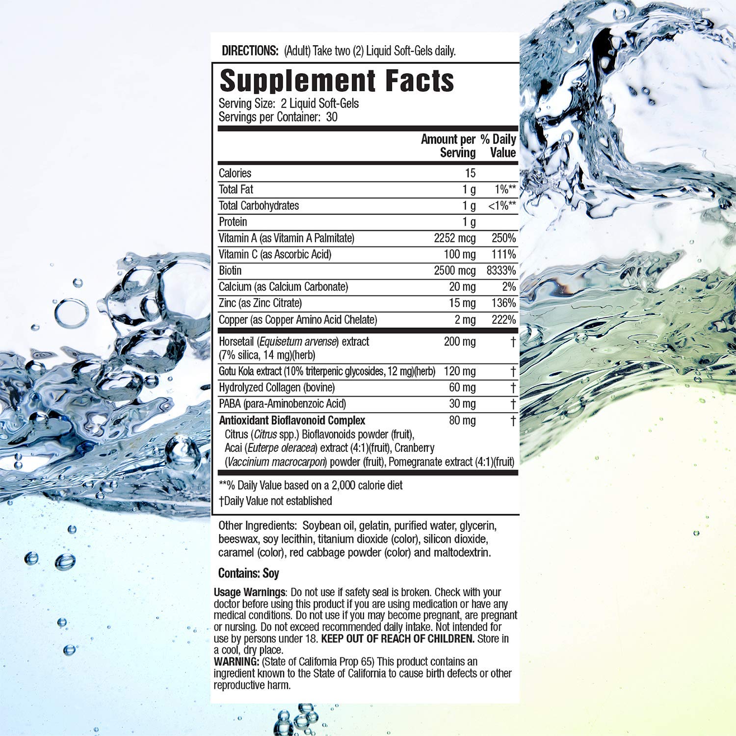 Applied Nutrition Longer, Stronger Hair And Nails 60-Count (Pack 2)