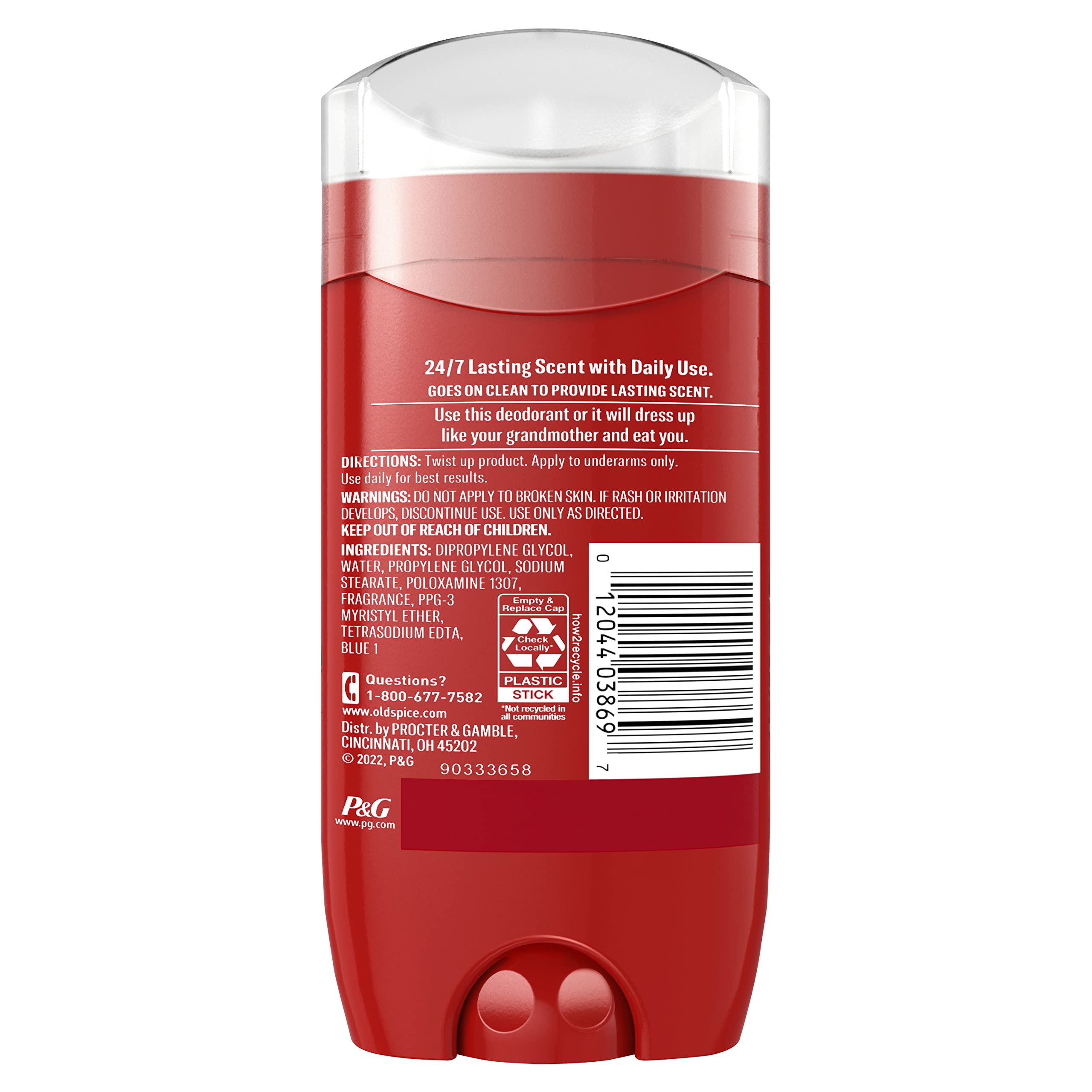 (2 Pack) Old Spice Wild Collection - Wolfthorn Scent - Men's Deodorant - 3 Oz