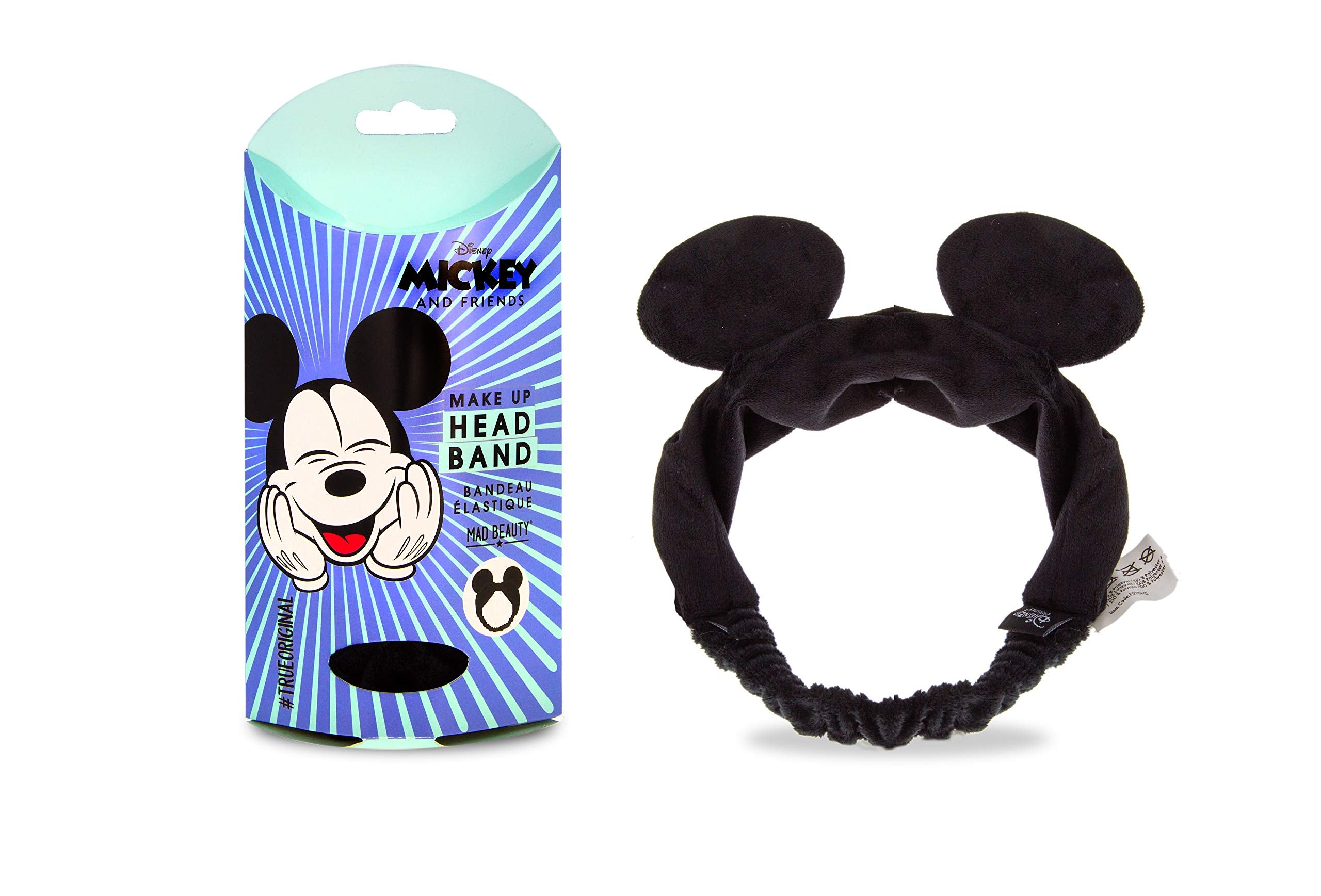 MAD Beauty Disney Make-Up Headband, Elasticated, Keeps Hair Neatly Tucked Away Out of Face, Comfortable, Soft, Use While Doing M