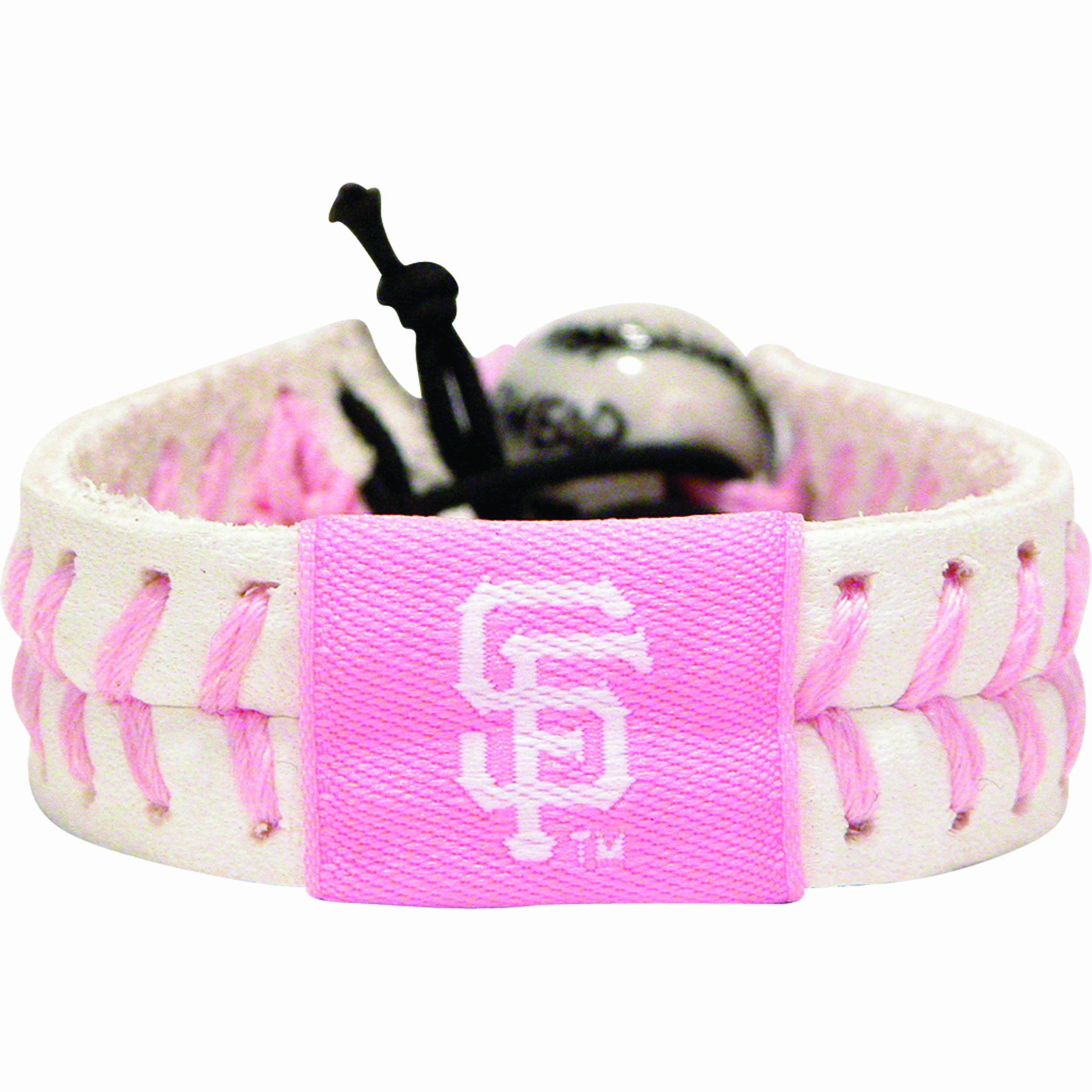 MLB San Francisco Giants Pink Baseball Bracelet