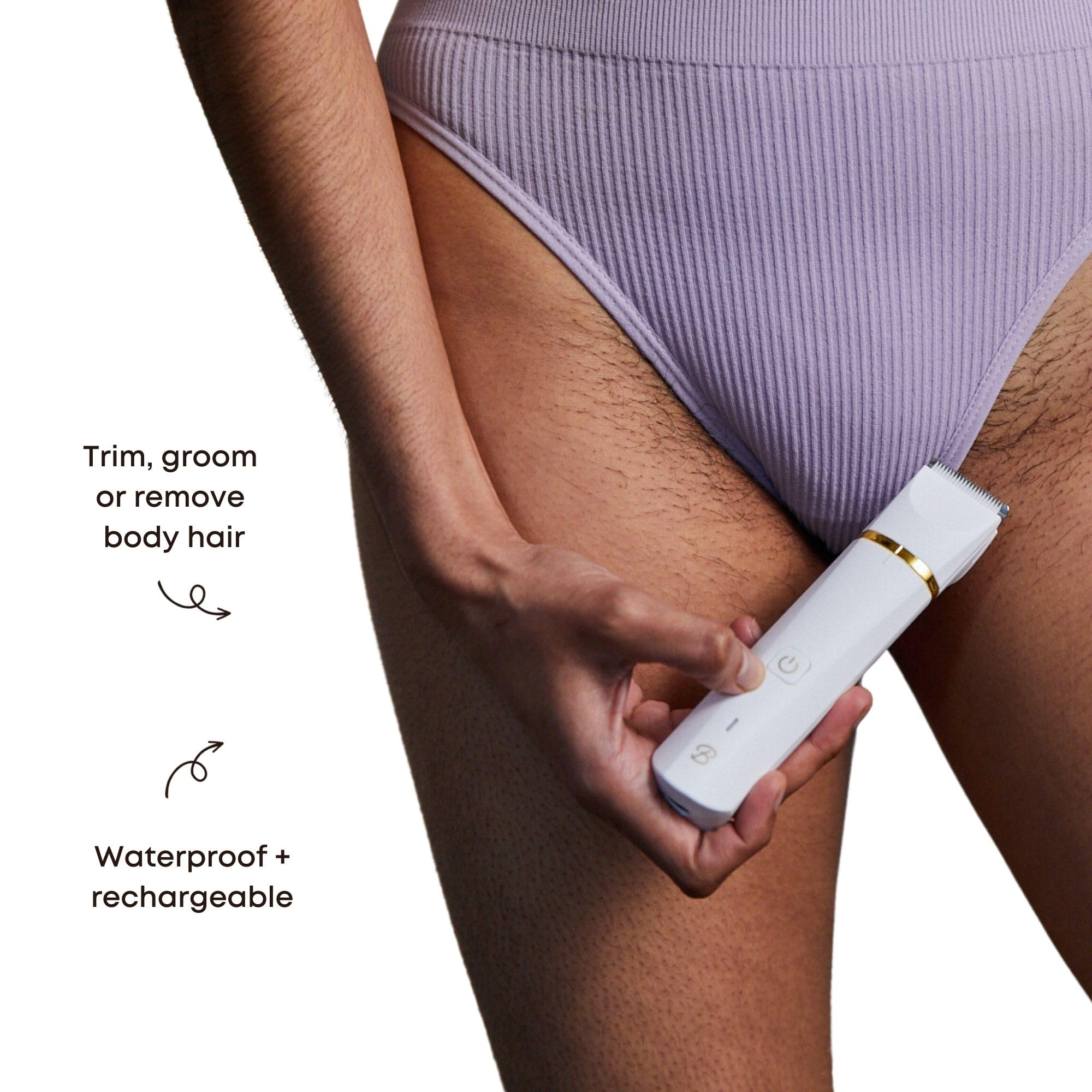 Bushbalm Bikini Trimmer - Electric Shaver Body Hair Razor For Women, Waterproof, Cordless Shaver For Sensitive Areas, Close Groo