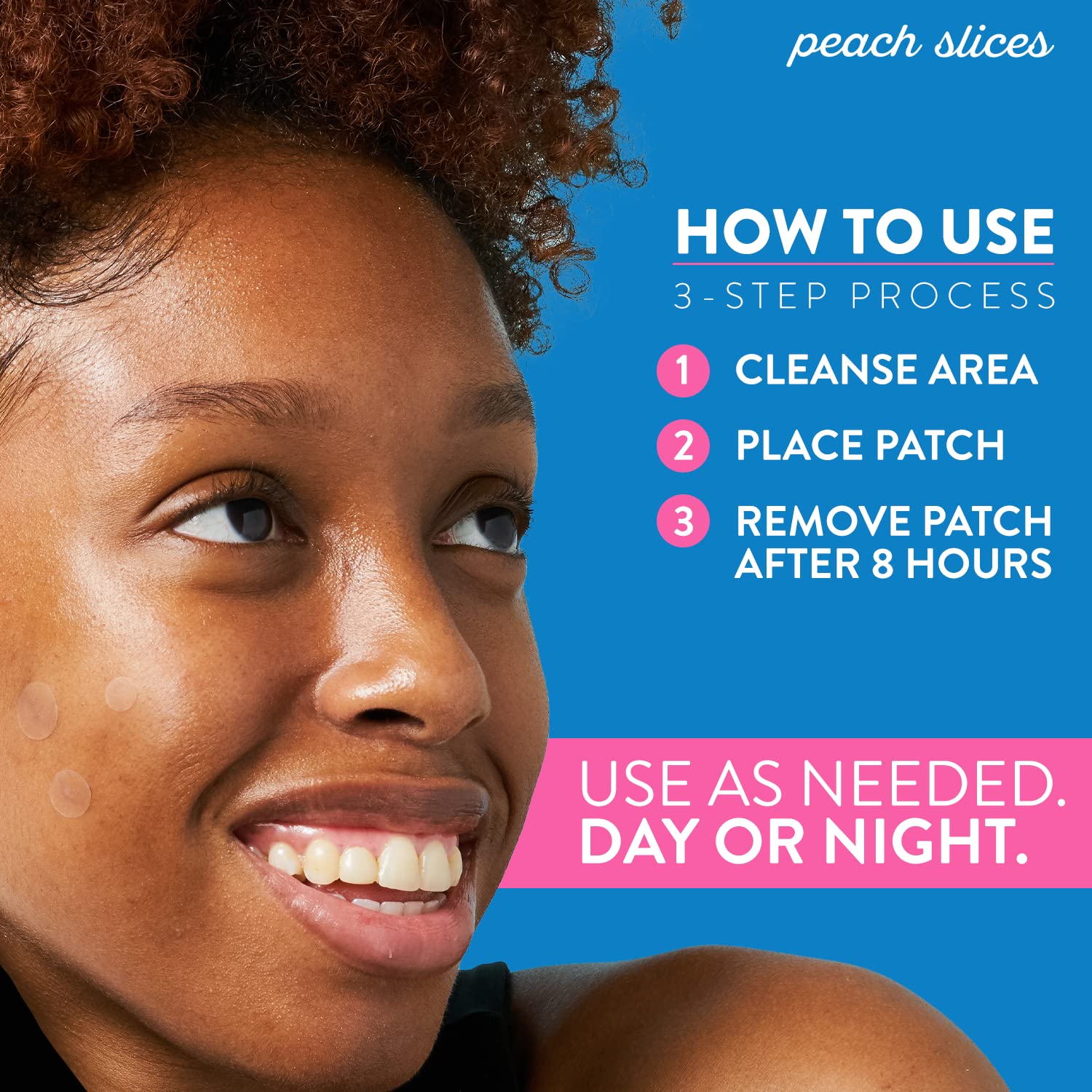 Peach Slices | Acne Spot Dots | Hydrocolloid Acne Patches | For Zits, Blemishes, & Breakouts | Vegan | Cruelty-Free | Pimple Pat