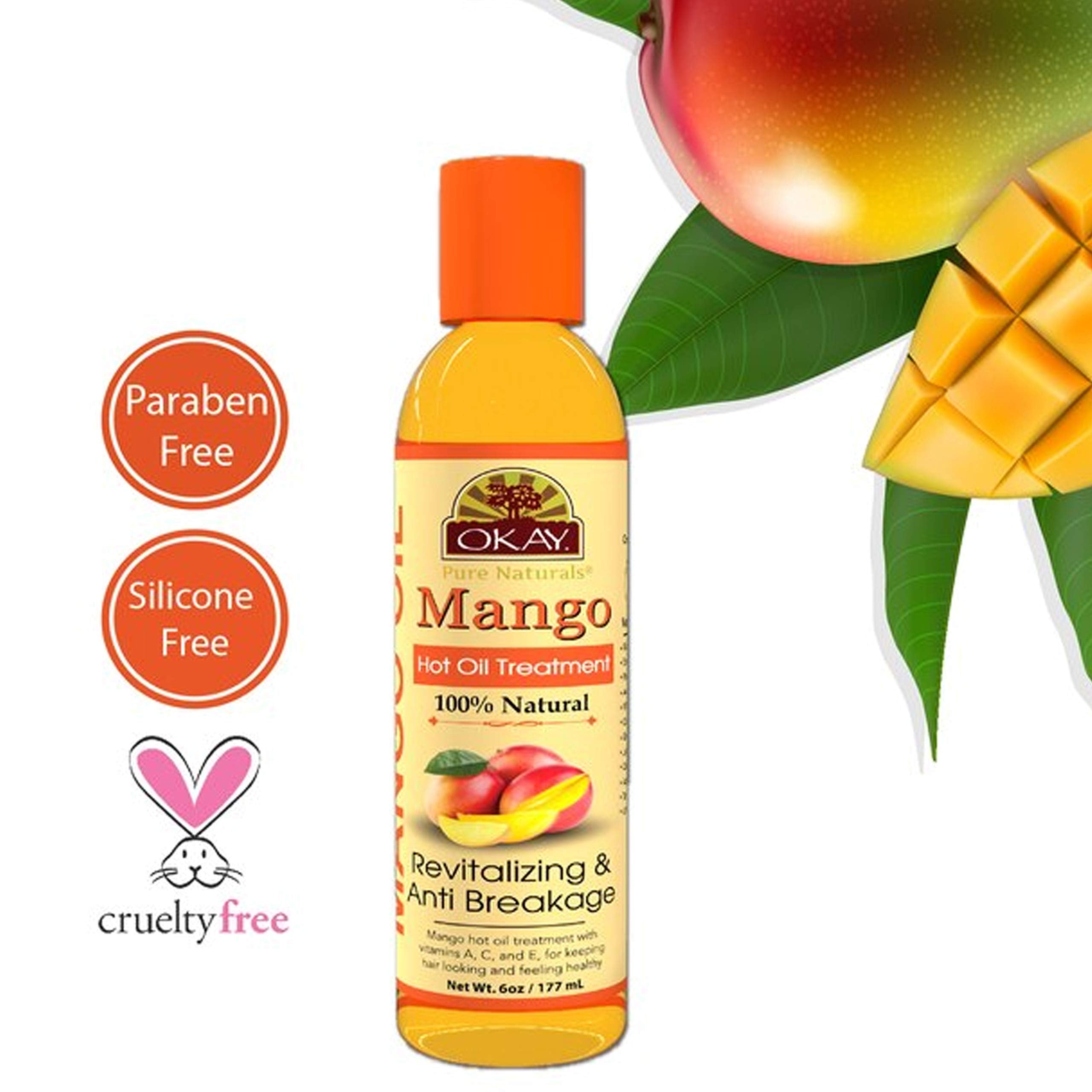 OKAY HOT OIL TREATMENT MANGO 6oz / 117ml