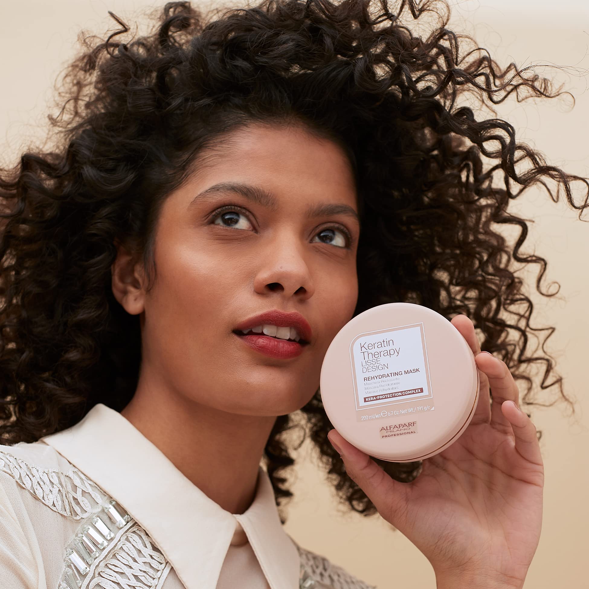 Alfaparf Milano Keratin Therapy Lisse Design Rehydrating Keratin Hair Mask - Maintains and Enhances Keratin Smoothing Treatment