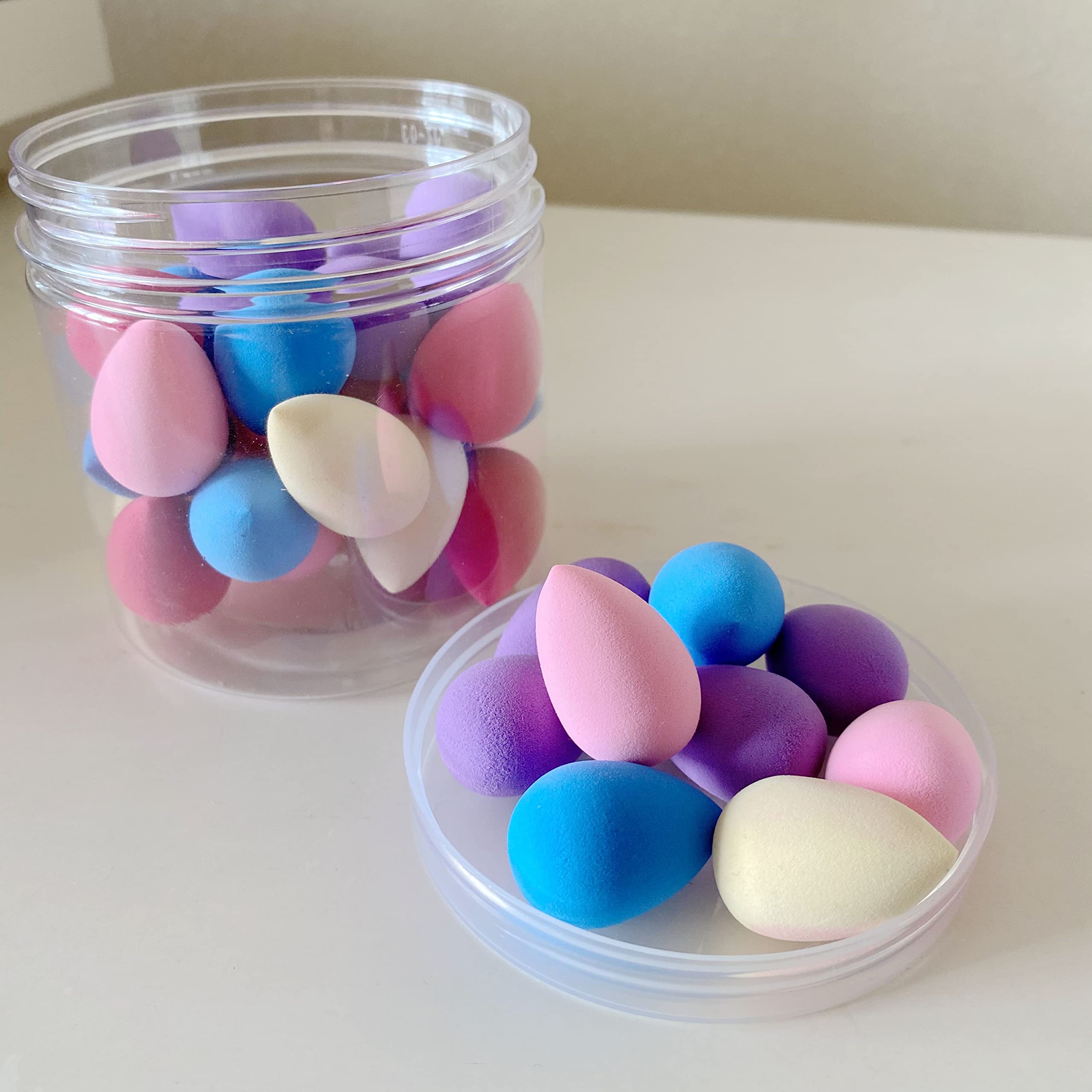 Mini Makeup Sponge Blender 30 Pcs, Beauty Blender Sponge For Foundation, Powder, Concealer And Eye Shadow,Under Eyes,Highlight A
