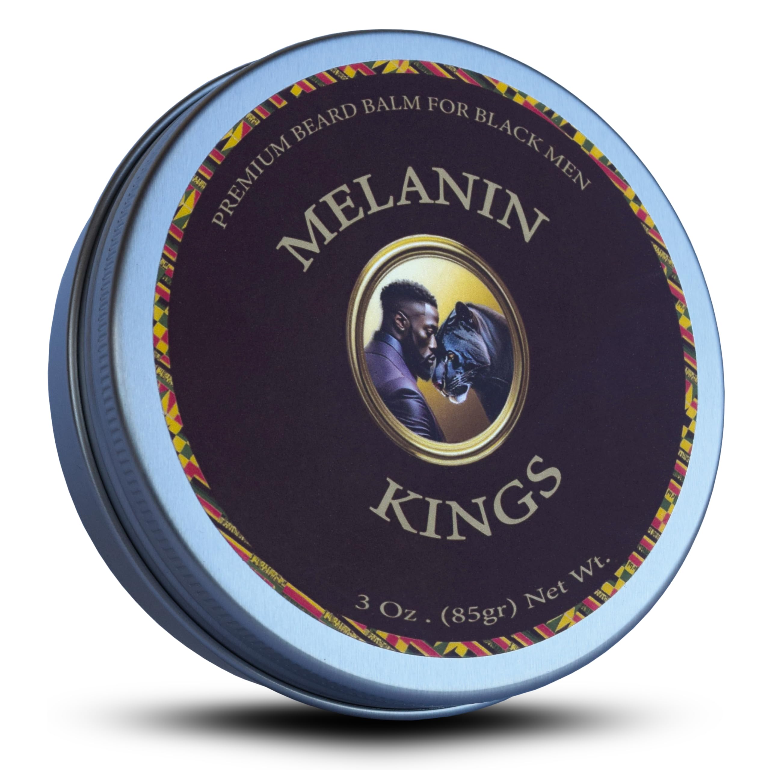 Melanin Kings Beard Balm For Black Men | 3 Oz | Ancient African Ingredients | Specialized Formula For Black Men S Kenyan Sandalw