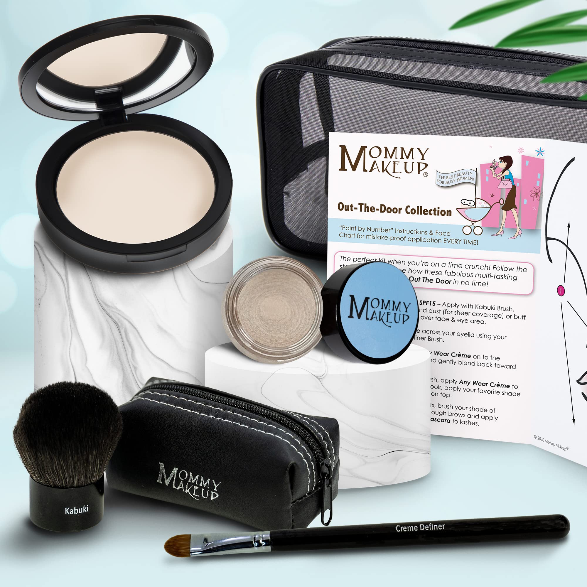 Out The Door Collection | Talc-Free 5-Piece Mineral Makeup Set | Lullaby (Light) - For Porcelain To Very Fair Complexions + Star