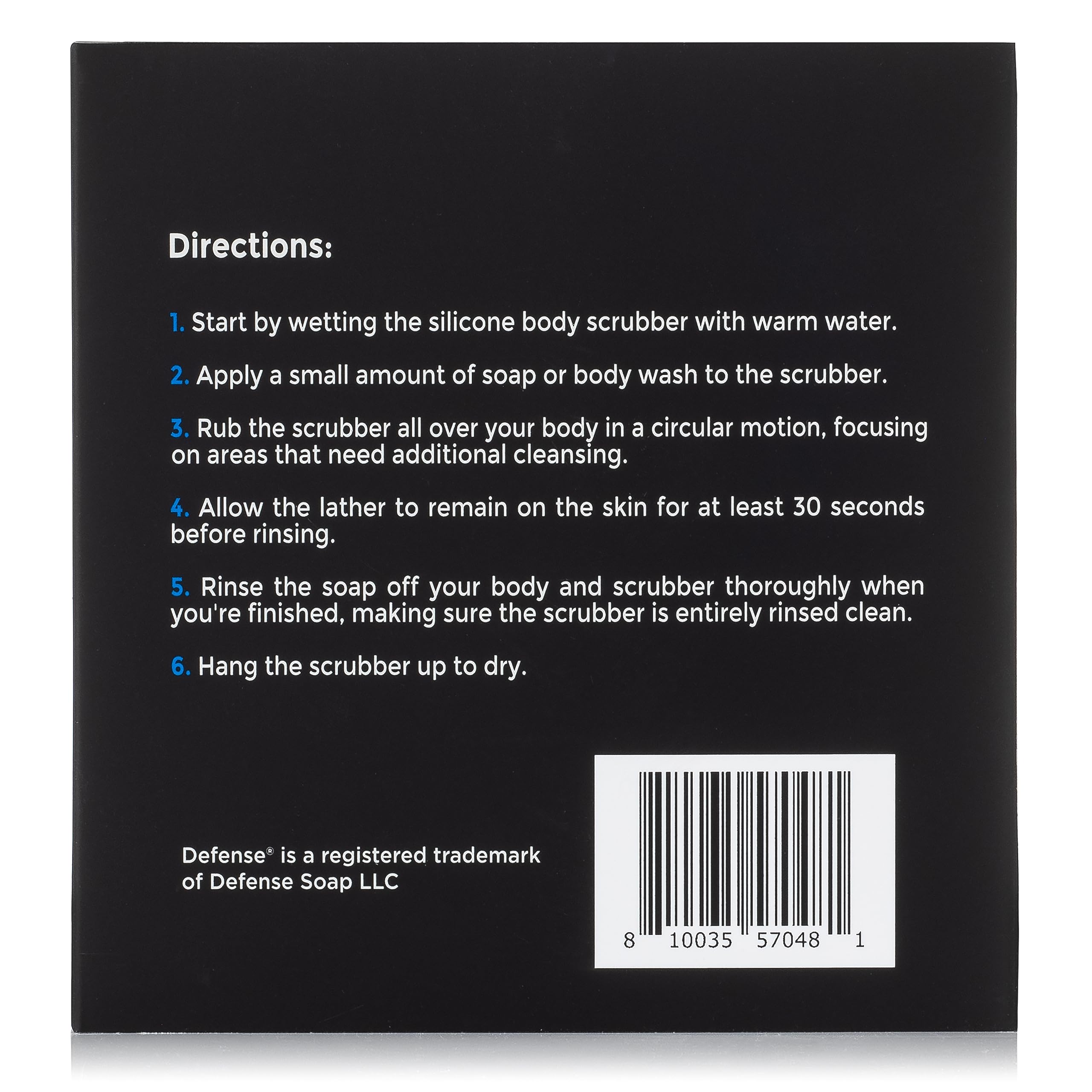 Defense Soap Body Scrubber Shower Hook Combo Set