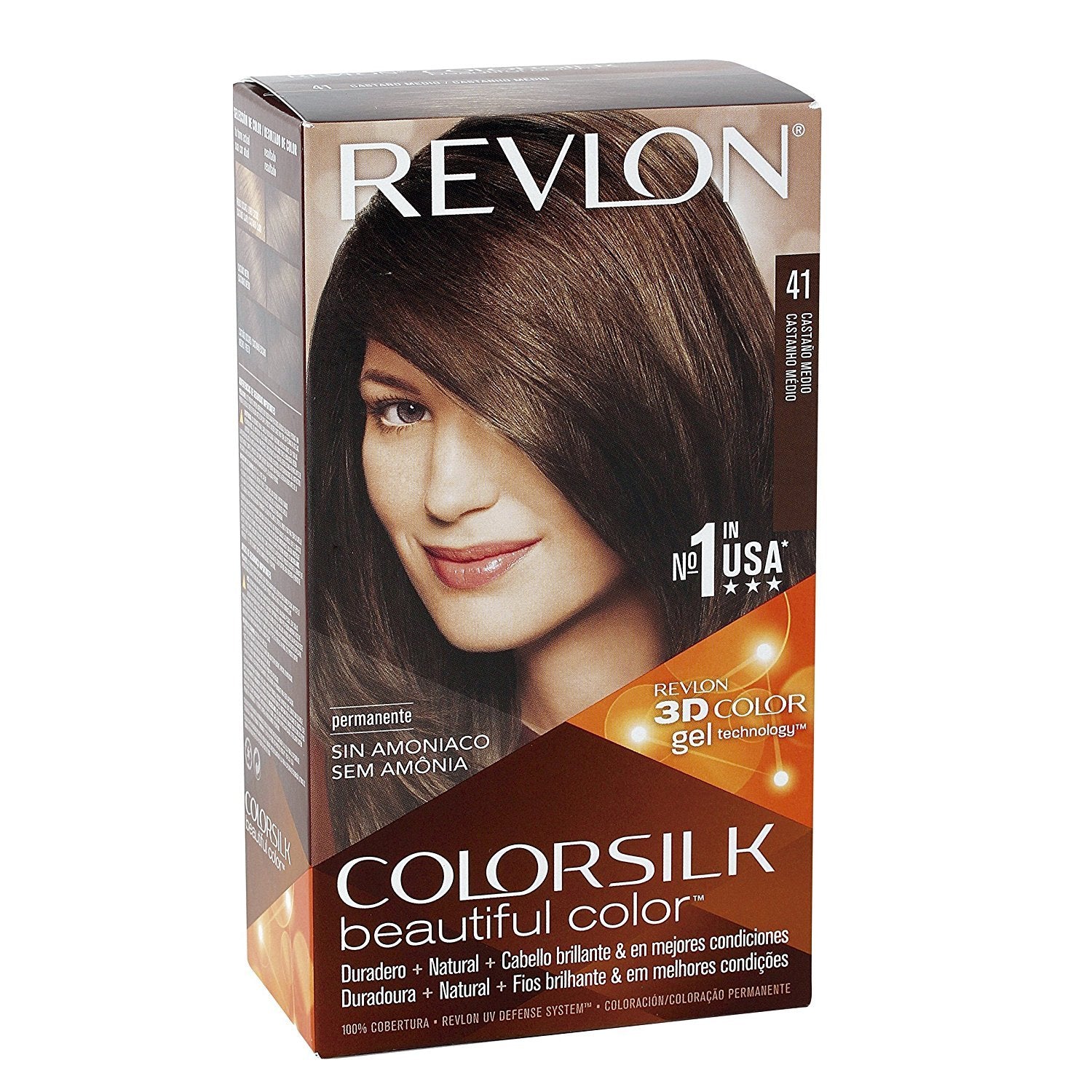 REVLON ColorSilk Beautiful Color 41 Medium Brown 1 ea Pack of, 5 Count, (Pack of 5)
