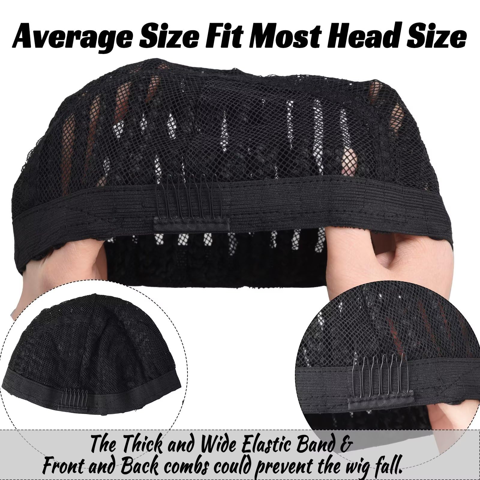 Royota Braided Wig Cap For Crochet Hair Braids Breathable Cornrow Crochet Wig Cap For Easier Sew In Weave Glueless Crochet Wig C