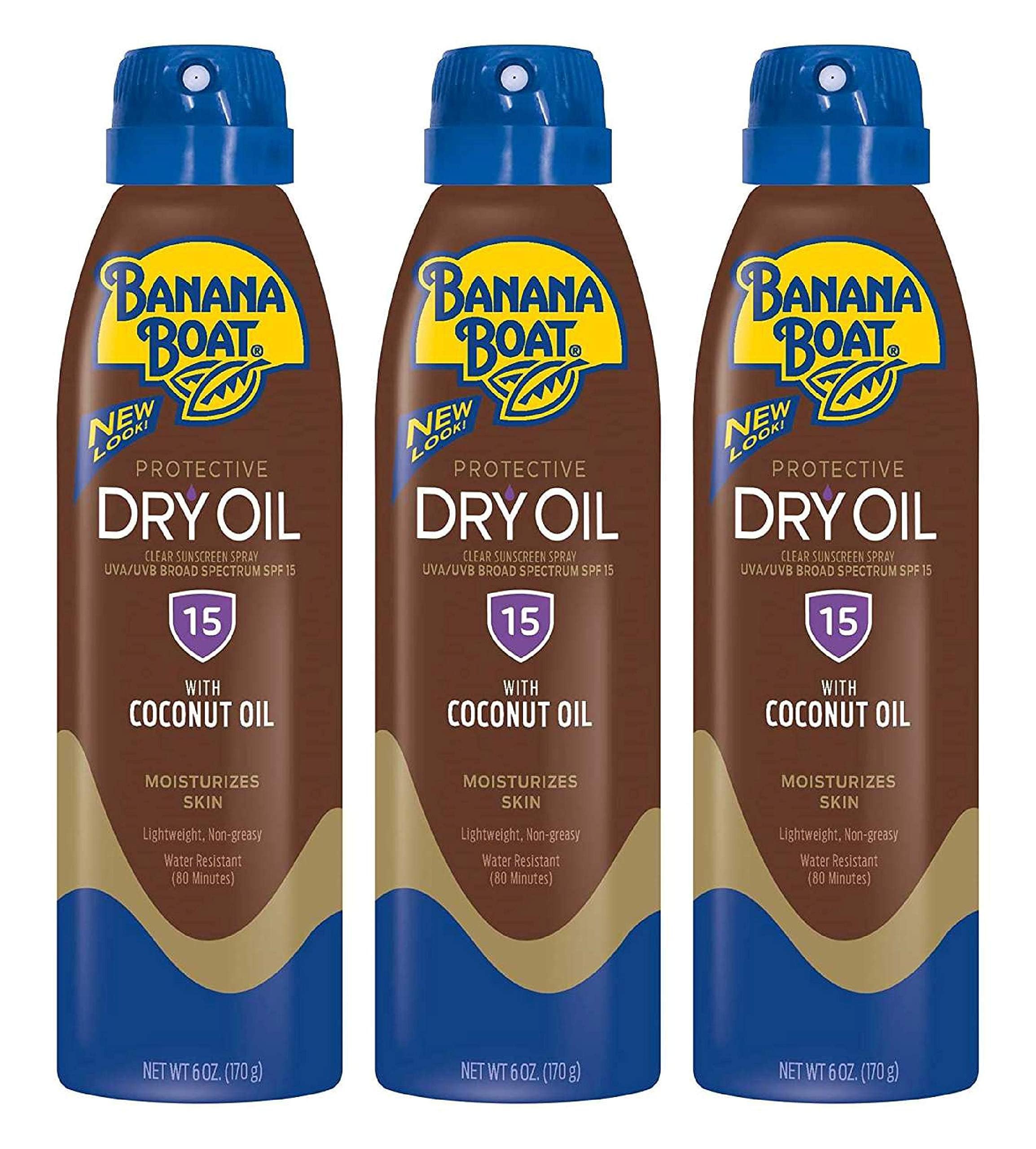 Banana Boat Ultramist Protective Dry Oil Spray Spf 15 Sunscreen 6 Ounce