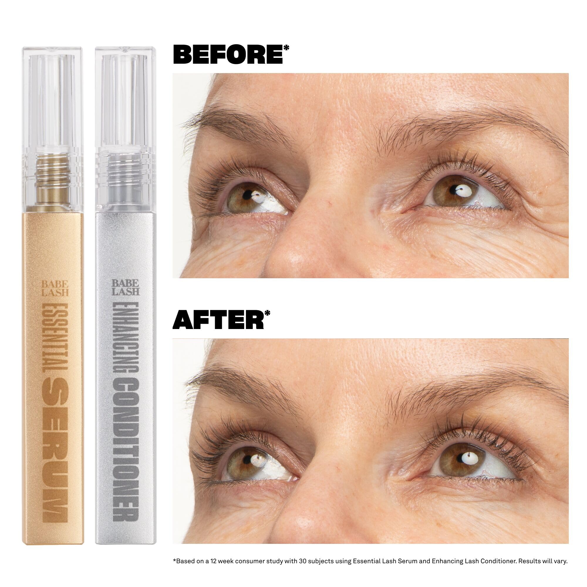 Babe Original Babe Lash Enhancing Conditioner - Conditioning Serum For Eyelashes, With Peptides And Biotin, Promotes Fuller & Th