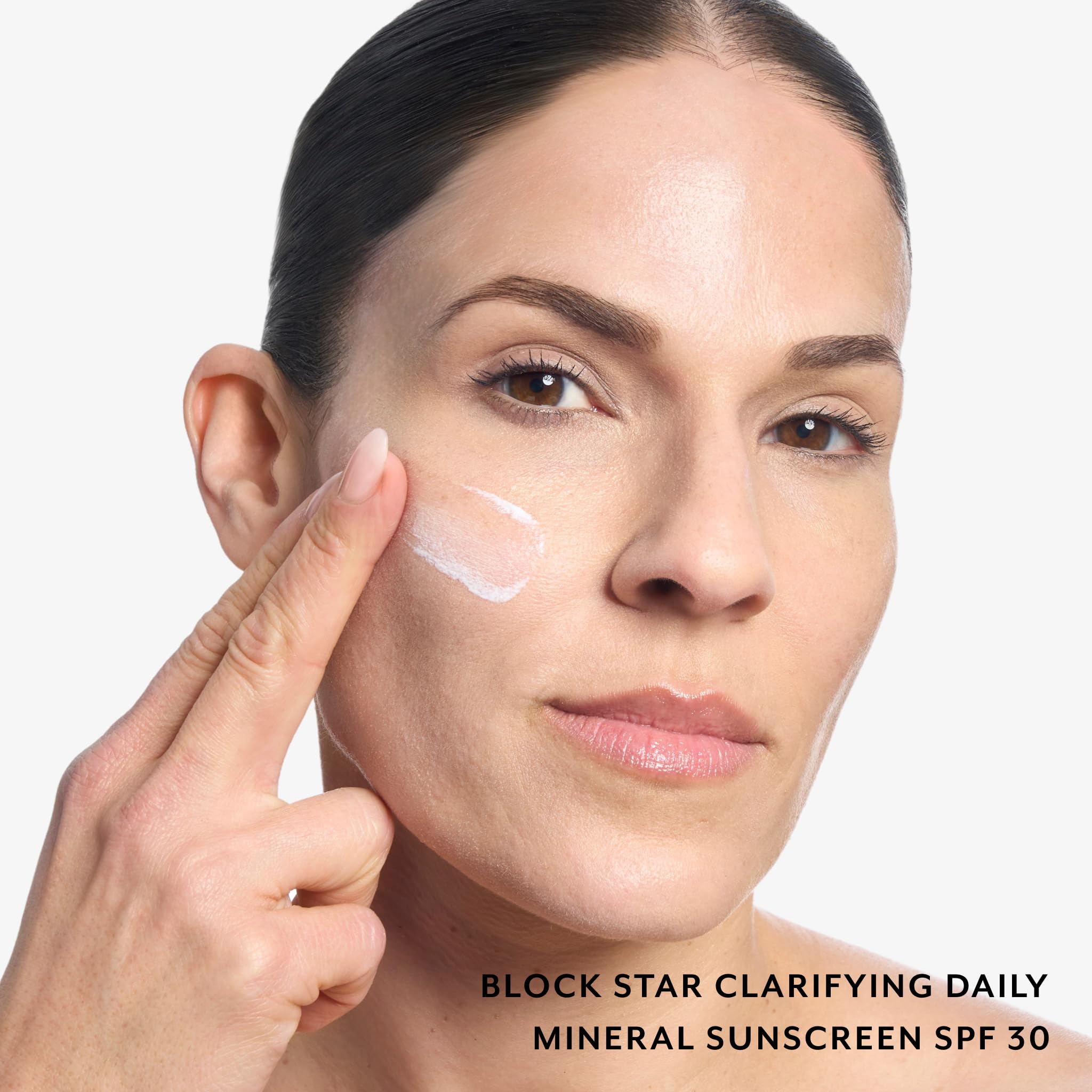 Bliss Block Star Clarifying Daily Mineral Sunscreen Broad Spectrum SPF 30, Blendable Pore Safe Formula for Blemish Prone Skin wi