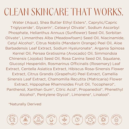 Instanatural Vitamin C Moisturizer Face Moisturizing Cream, Brightens And Reduces The Look Of Fine Lines And Wrinkles, With Hyal