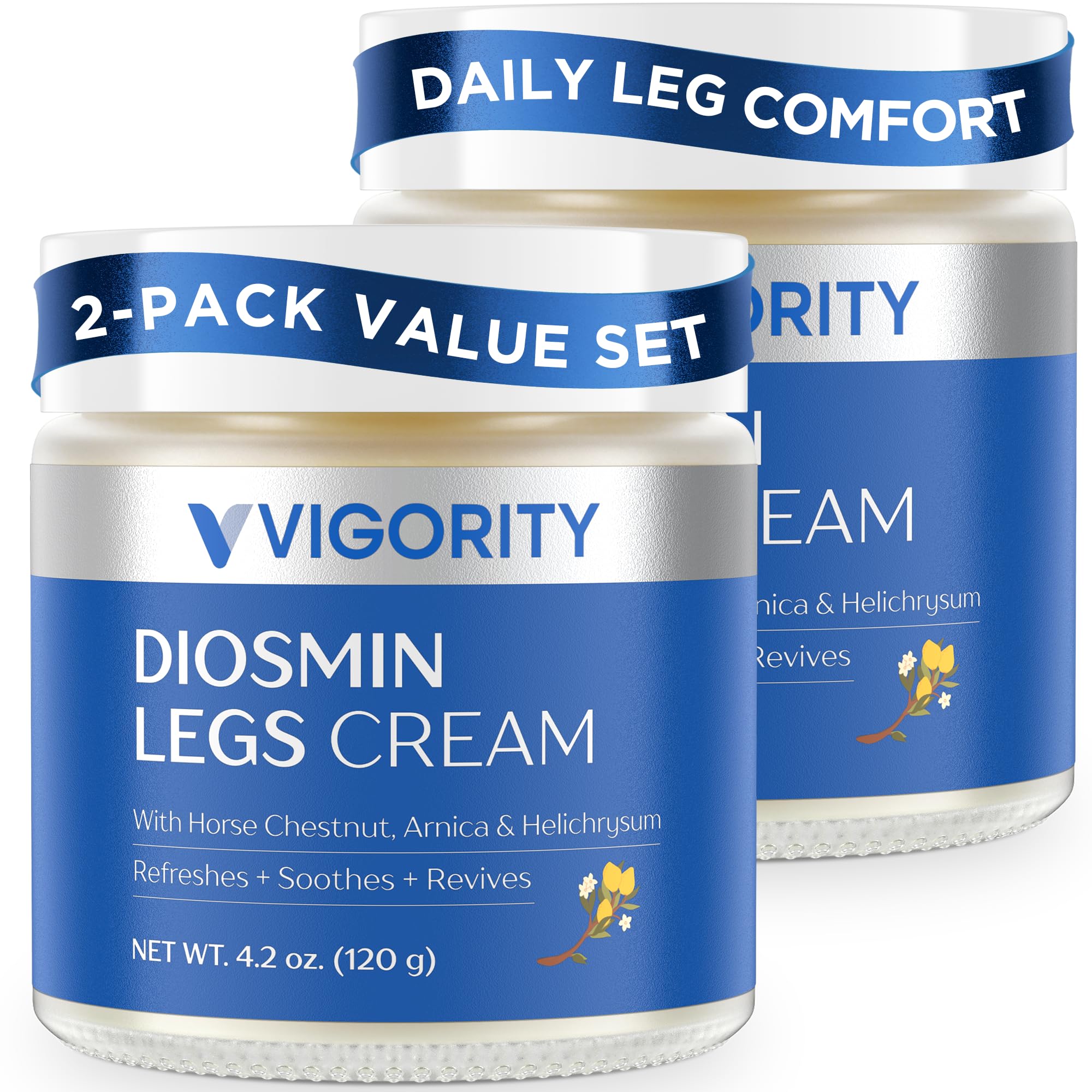 Vigority Diosmin Gel Cream for Legs: Refeshing Diosmin Legs Formula  FastAbsorbing, NonGreasy, Daily Leg Refreshment  8.4 oz