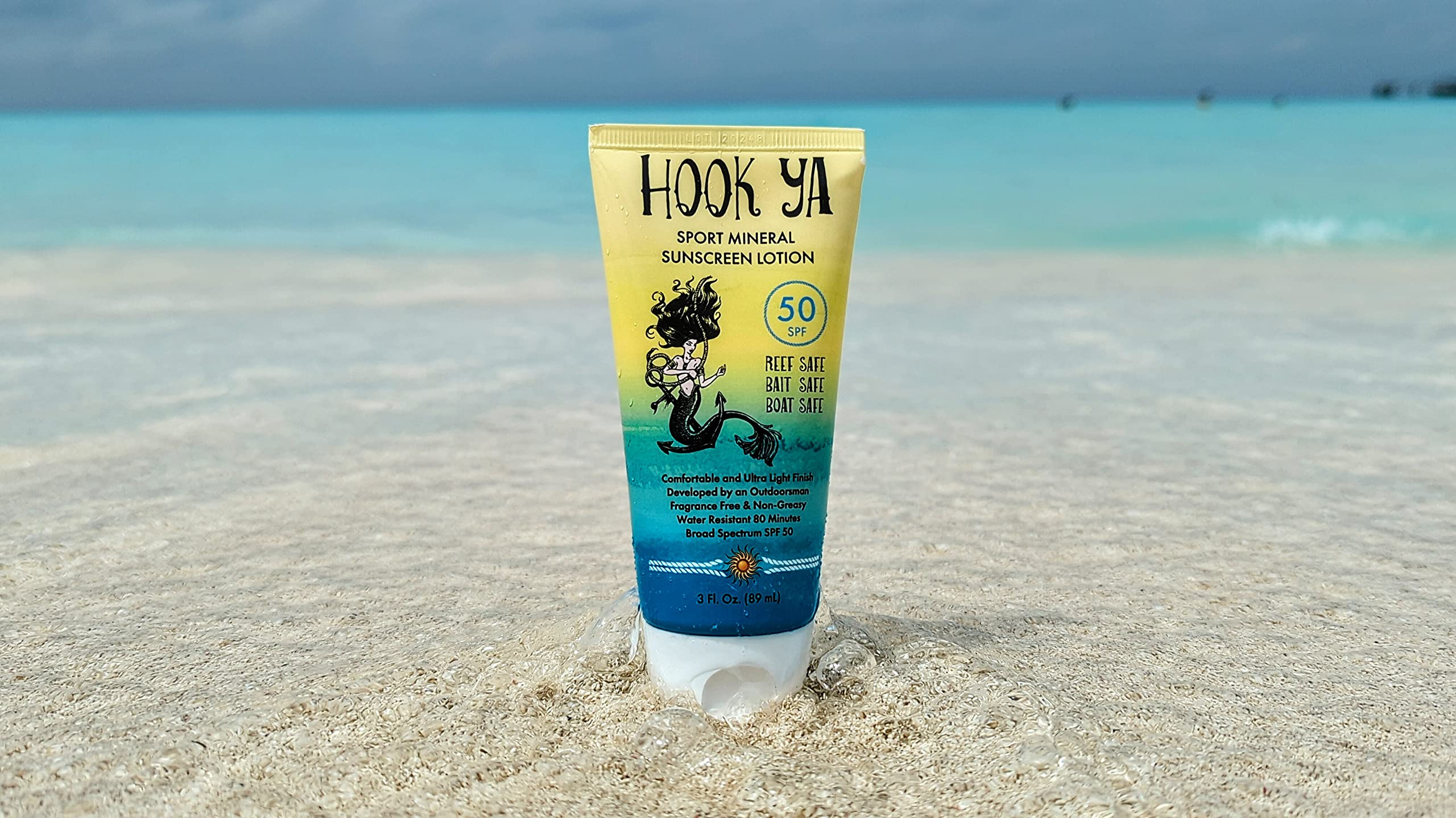 Hawaii Reef Compliant, Non-Nano Mineral Sunscreen 3Oz Travel Size, (2) Pack 6Oz Total, Uva/Uvb Protection, Octinoxate & Oxybenzo