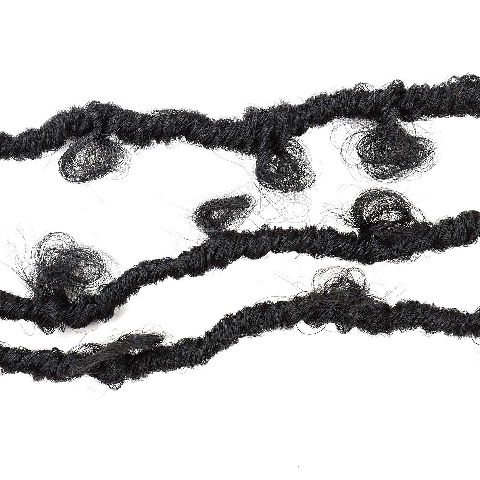 5 Packs 18 Inch Butterfly Crochet Hair For Black Women Faux Locs Pre Looped Pre-Twisted Braids (18 Inch 5 Pack, 1B)