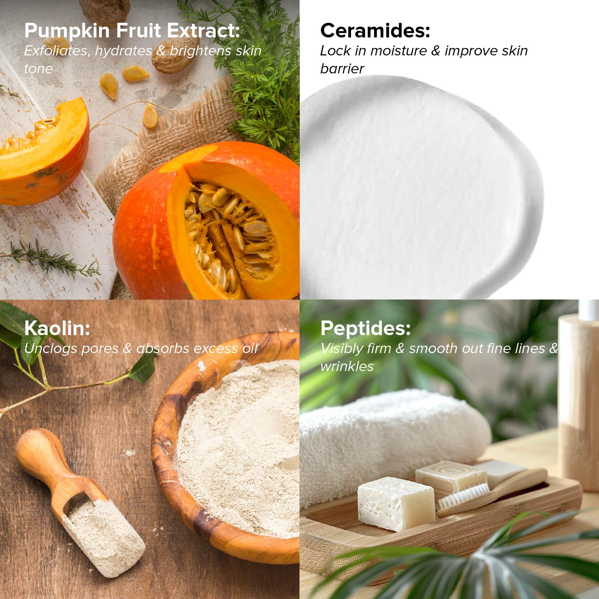 Drmtlgy Pumpkin Enzyme Face Mask With Jojoba Beads. Gentle Exfoliating Pumpkin Facial Mask For Dullness, Uneven Skin Tone, Fine