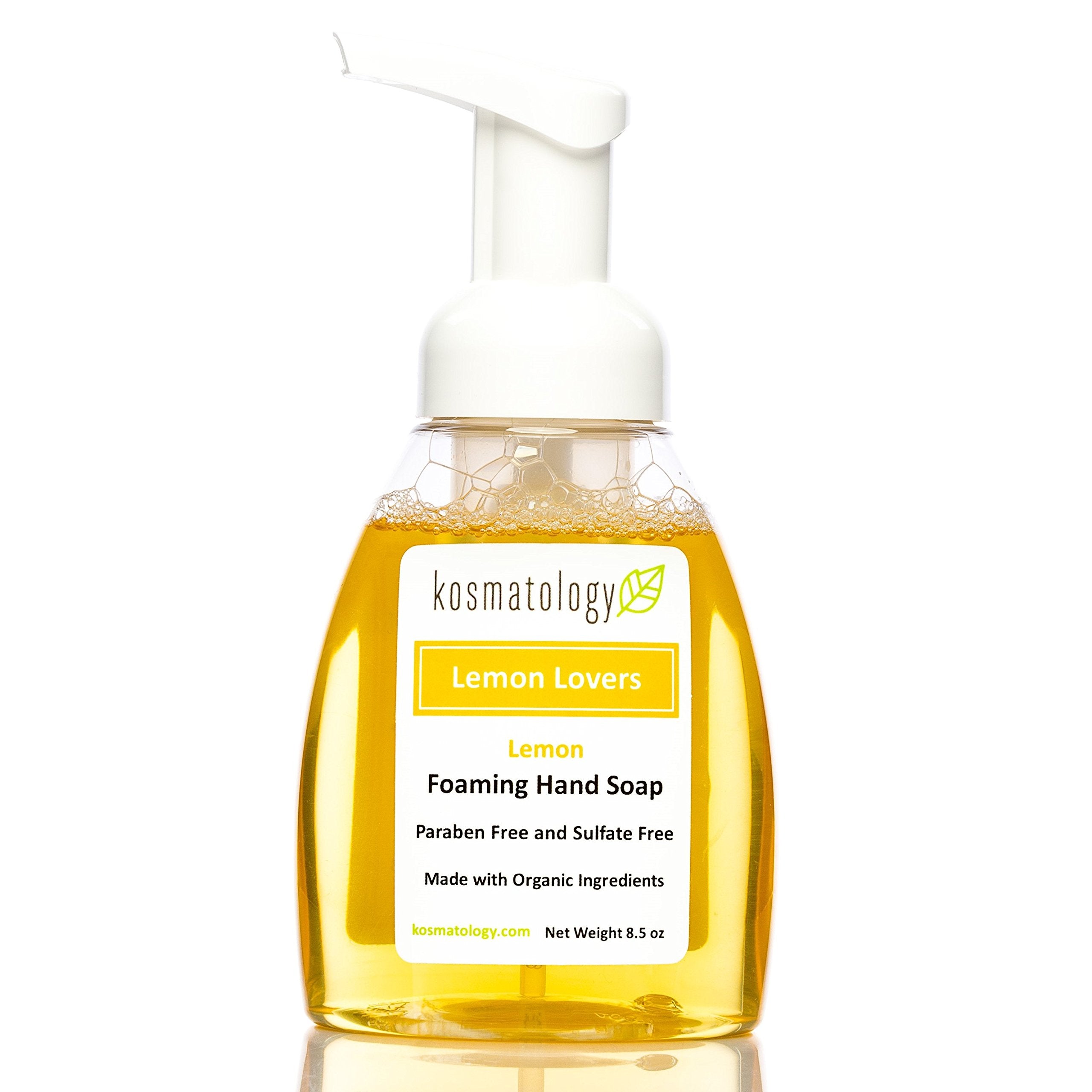 kosmatology Lemon Lovers (Lemon) Organic Foaming Hand Soap, 8.5 fl oz