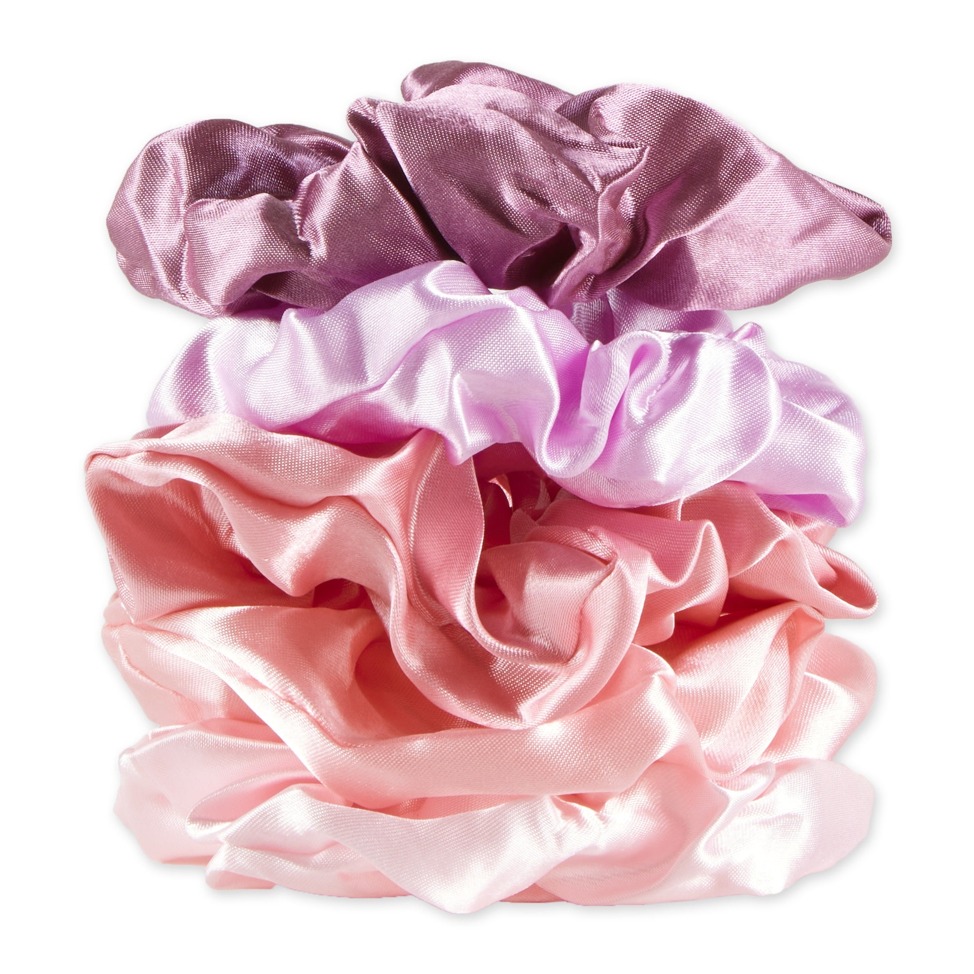 Hadley Wren Satin Scrunchie, Soft Pinks