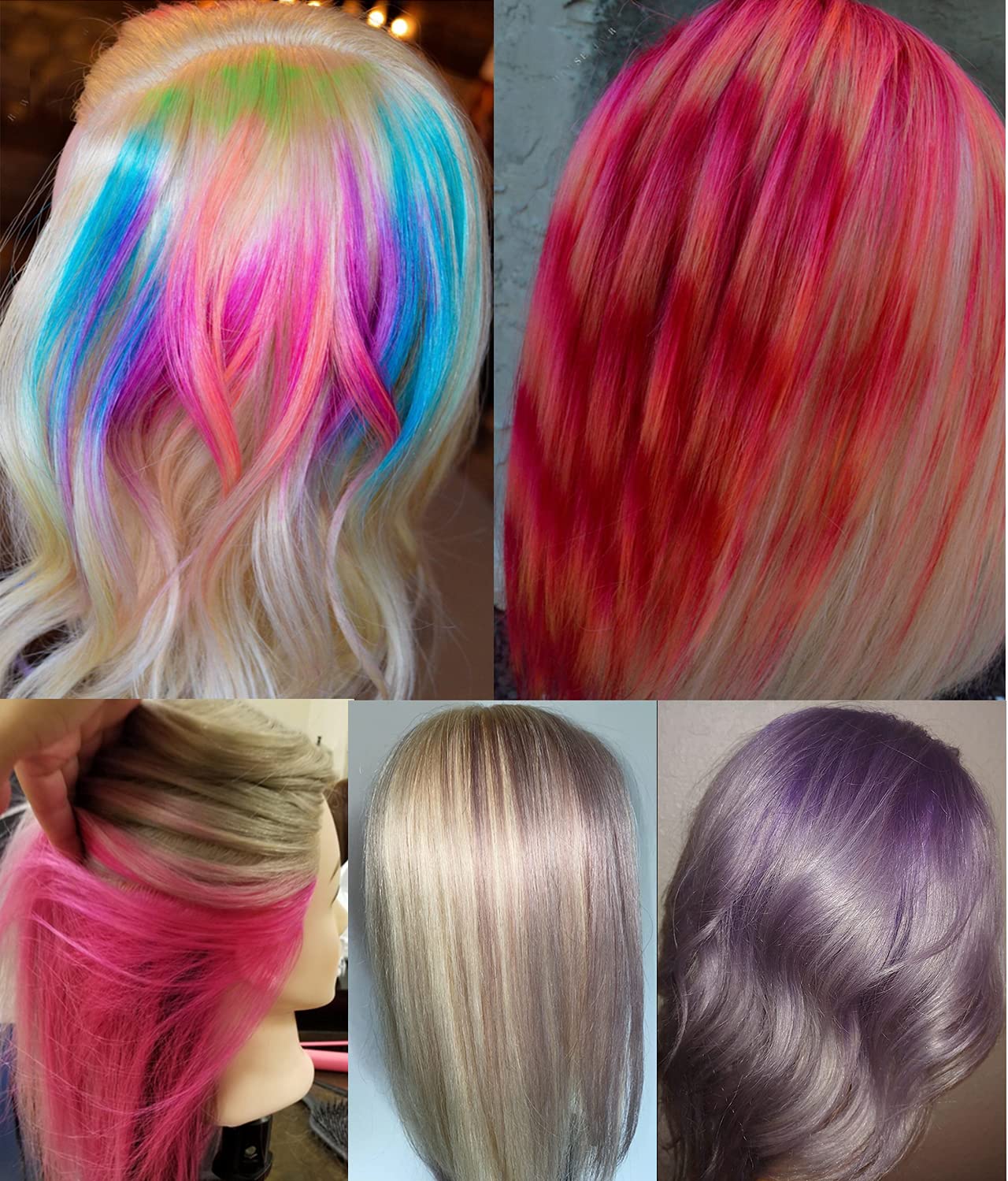 Gex 100% Human Hair Mannequin Head Blonde Training Practice Head For Styling Dying Cutting 613#Blonde (18   )