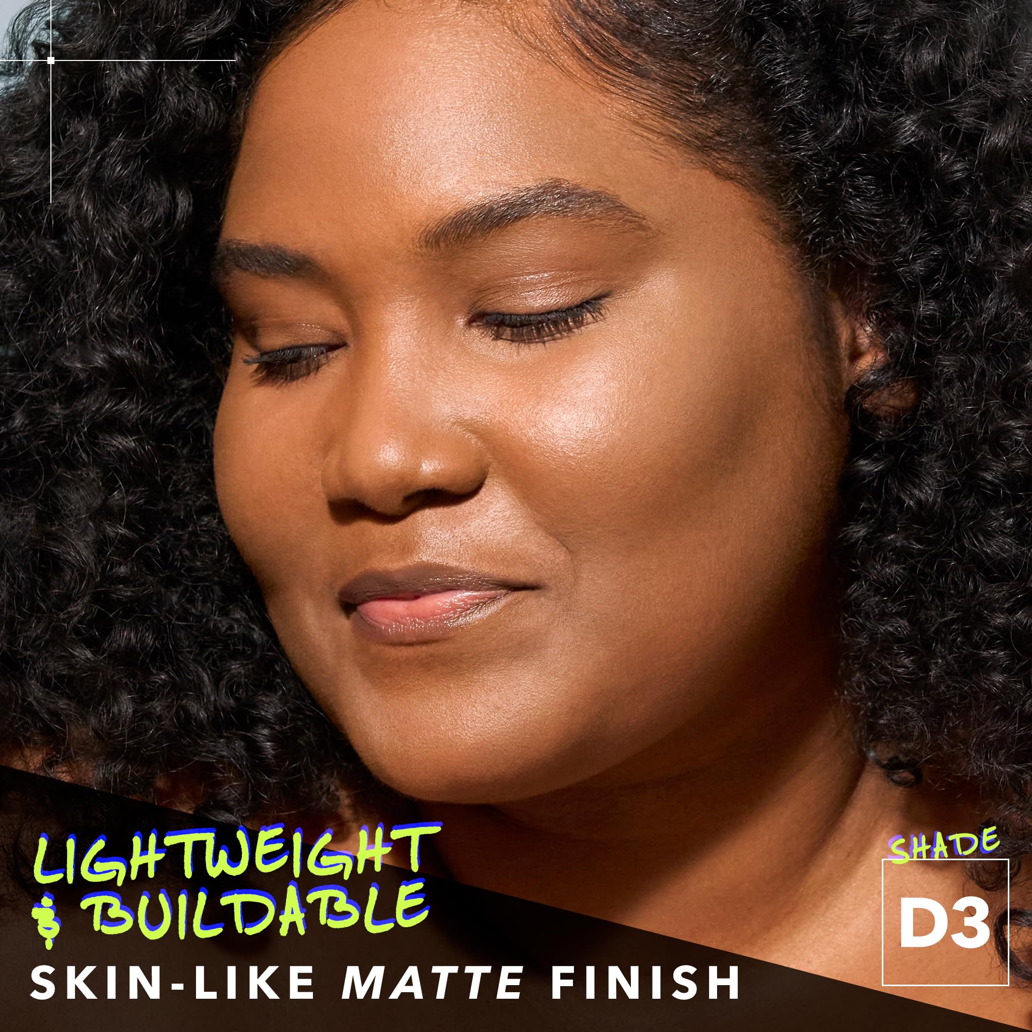 Cover Fx Power Play Foundation - Shade D3 - Buildable Full Coverage - Waterproof Sweat-Proof Transfer-Proof - Natural Matte Fini
