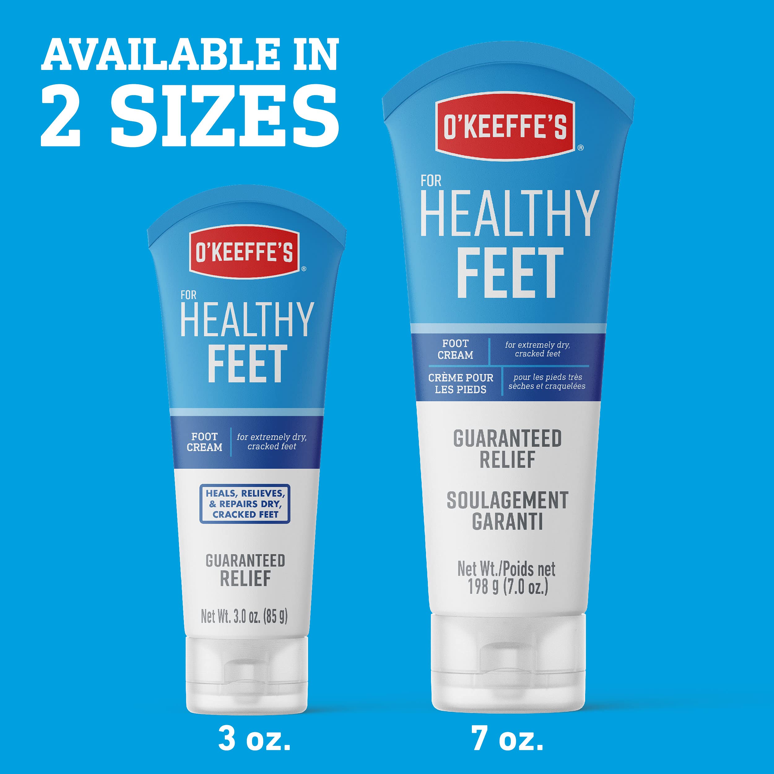 O'Keeffe'S For Healthy Feet Foot Cream, Guaranteed Relief For Extremely Dry, Cracked Feet, Clinically Proven To Instantly Boost